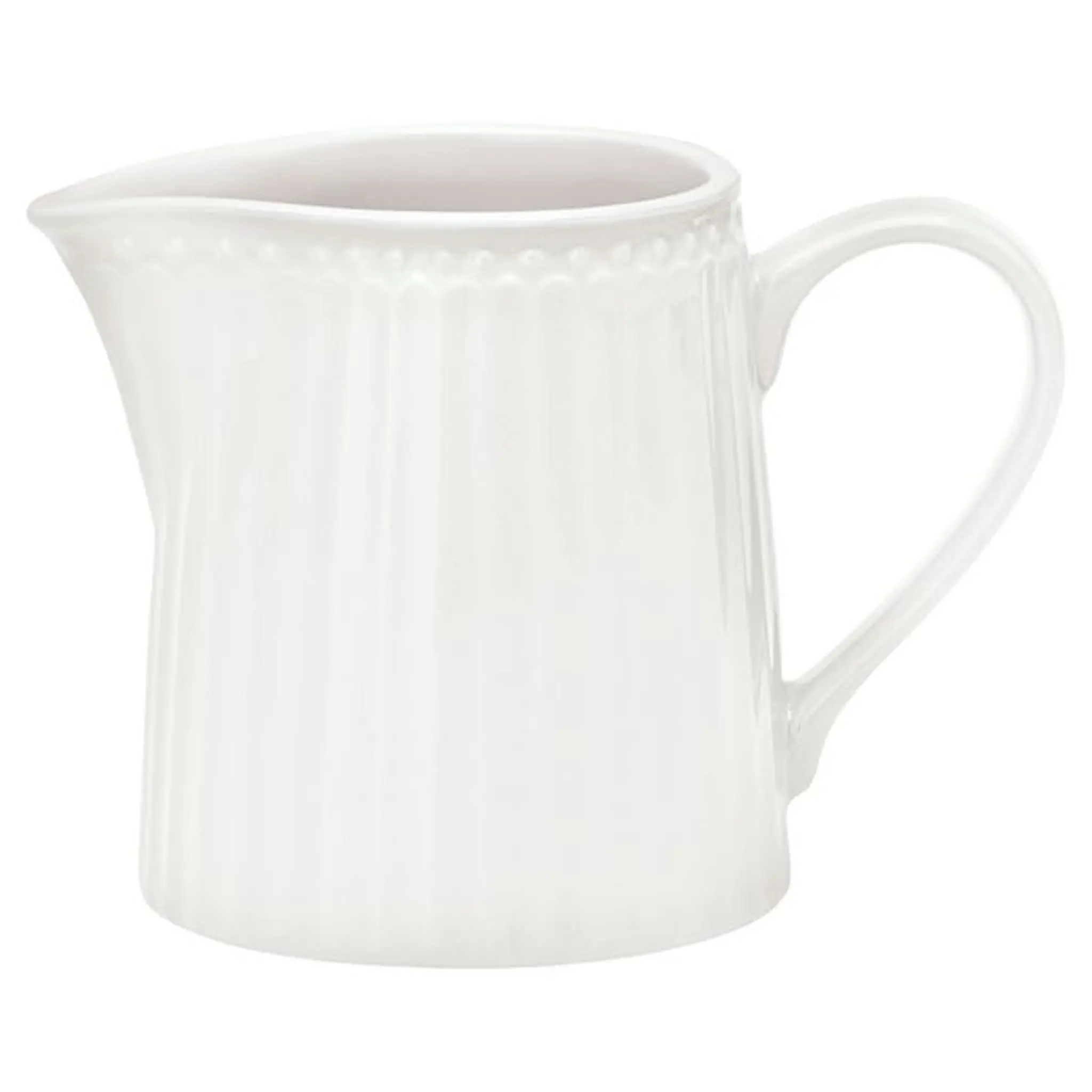 GreenGate Everyday Alice gräddkanna 25 cl white