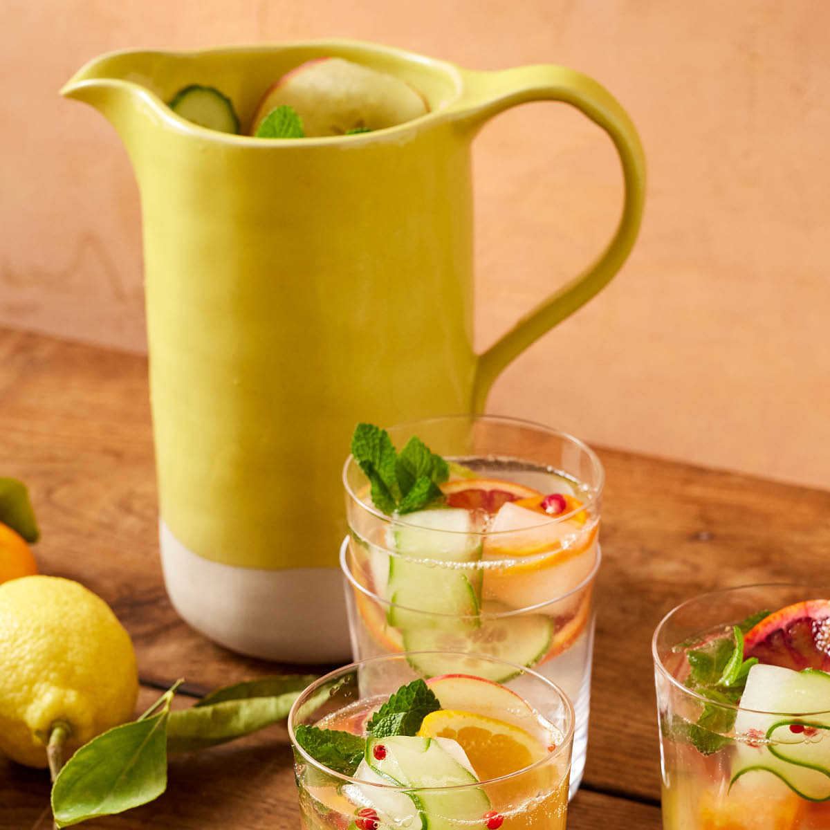 Jamie Oliver Big Love kanne i stentøy 1,5L gul