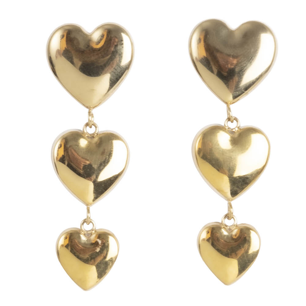 A&C Oslo AS Pure Steel örhängen 4,5 cm guld