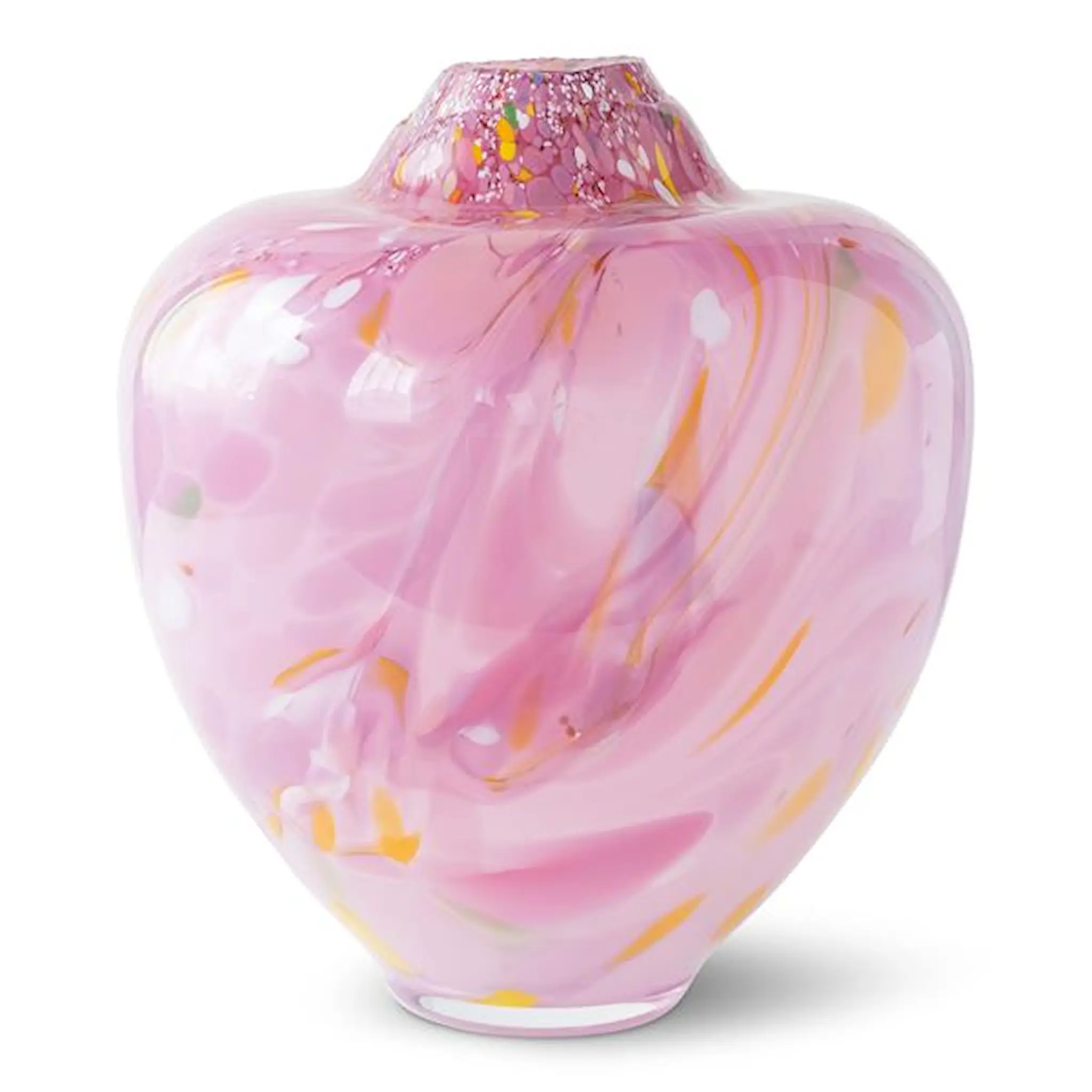 Magnor Unik Skulptur Konstglas 31 cm Rosa