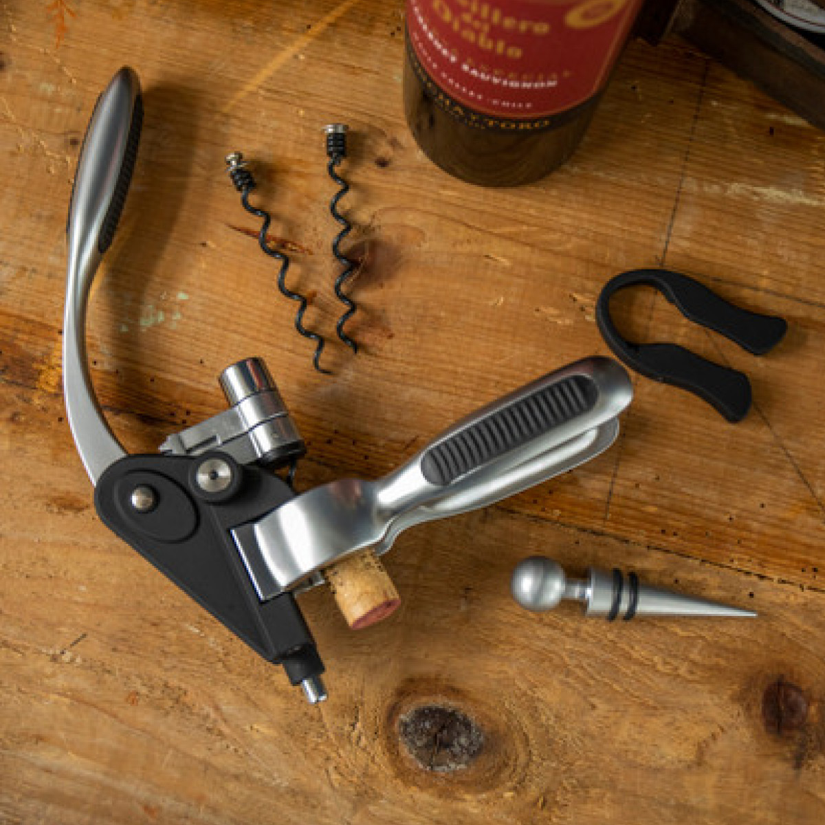 Barcraft Viinilahjasetti 4 osaa Musta