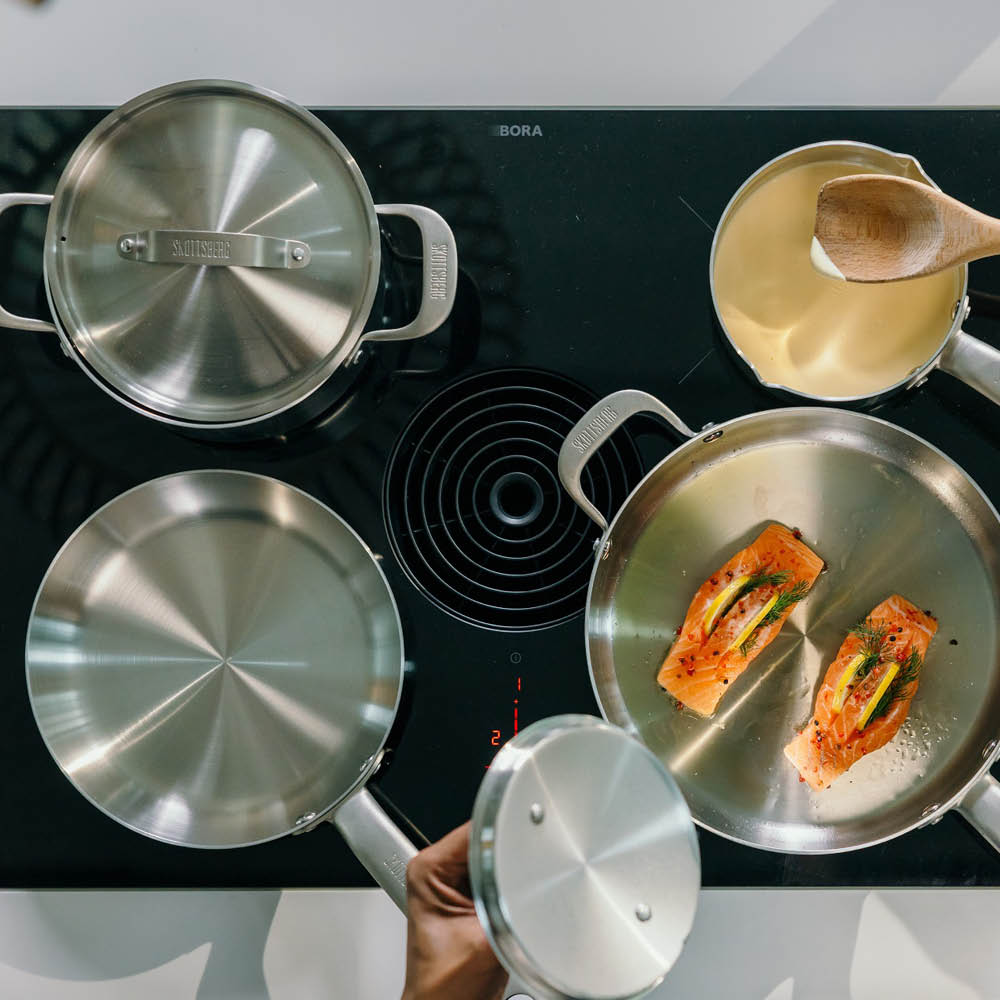Skottsberg Kastrull med lock 18 cm / 2,2 L rostfritt stål