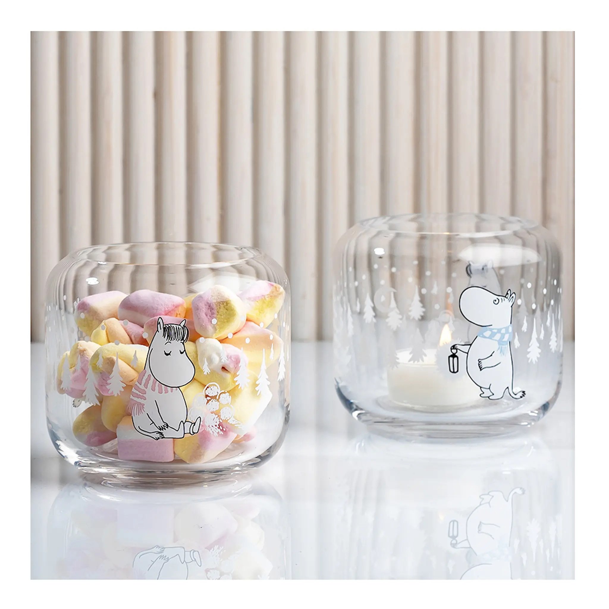 Muurla Muumi Kynttilälyhty Lumisade 9 cm