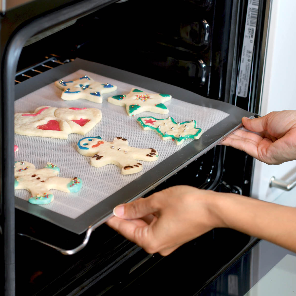 Silikomart Leivontamatto lasikuitu 40x30 cm Valkoinen