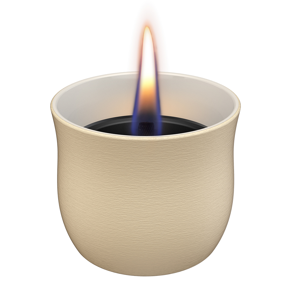 Tenderflame - Sunflower Raw Sisustustuli 8,6 cm Beige