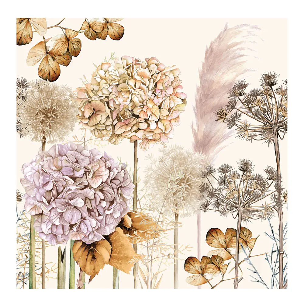 Lautasliina 33x33 cm 20 kpl Dried Flowers