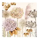 Servett 33x33 cm 20-pack Dried Flowers