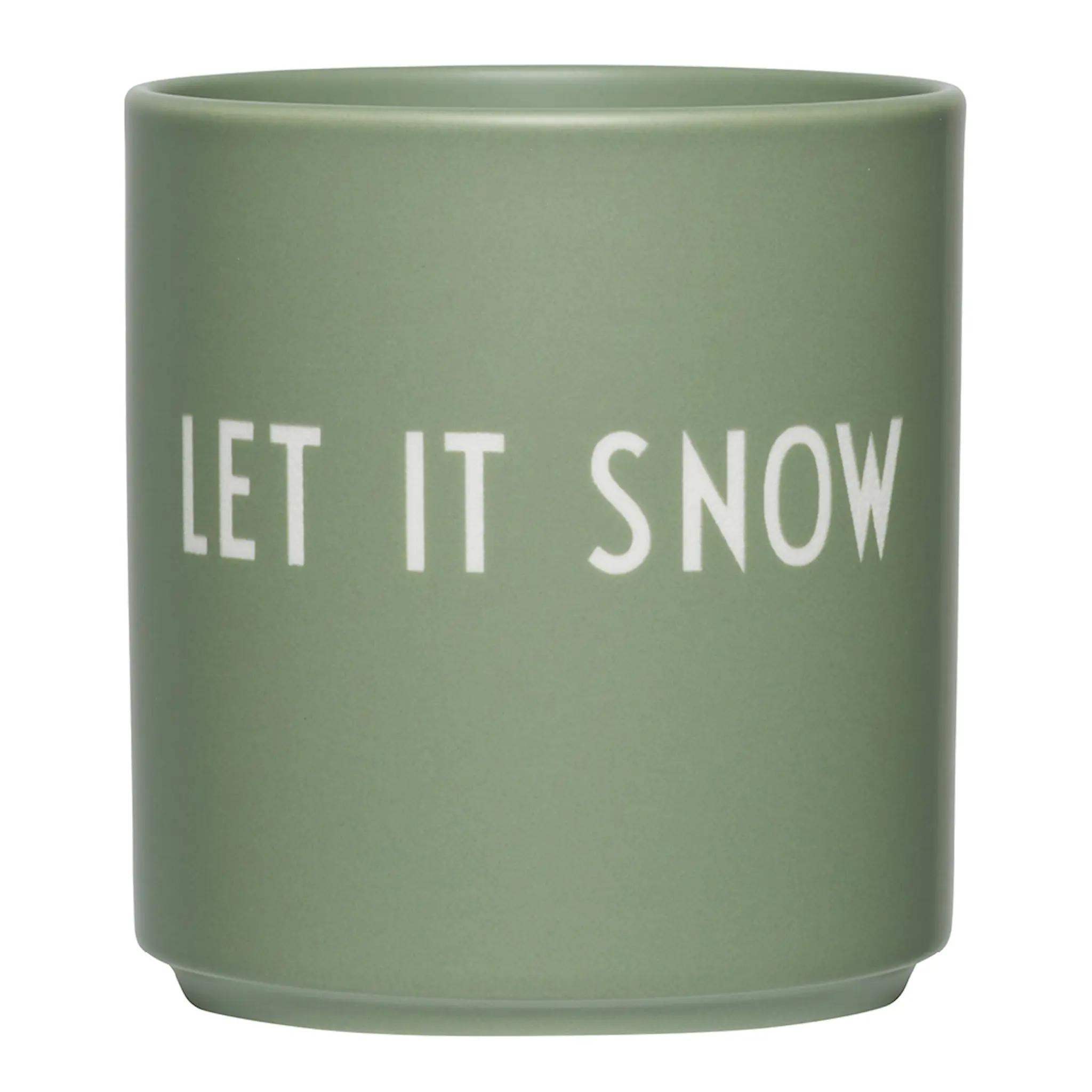 Design Letters Favourite Mugg LET IT SNOW 25 cl Grön