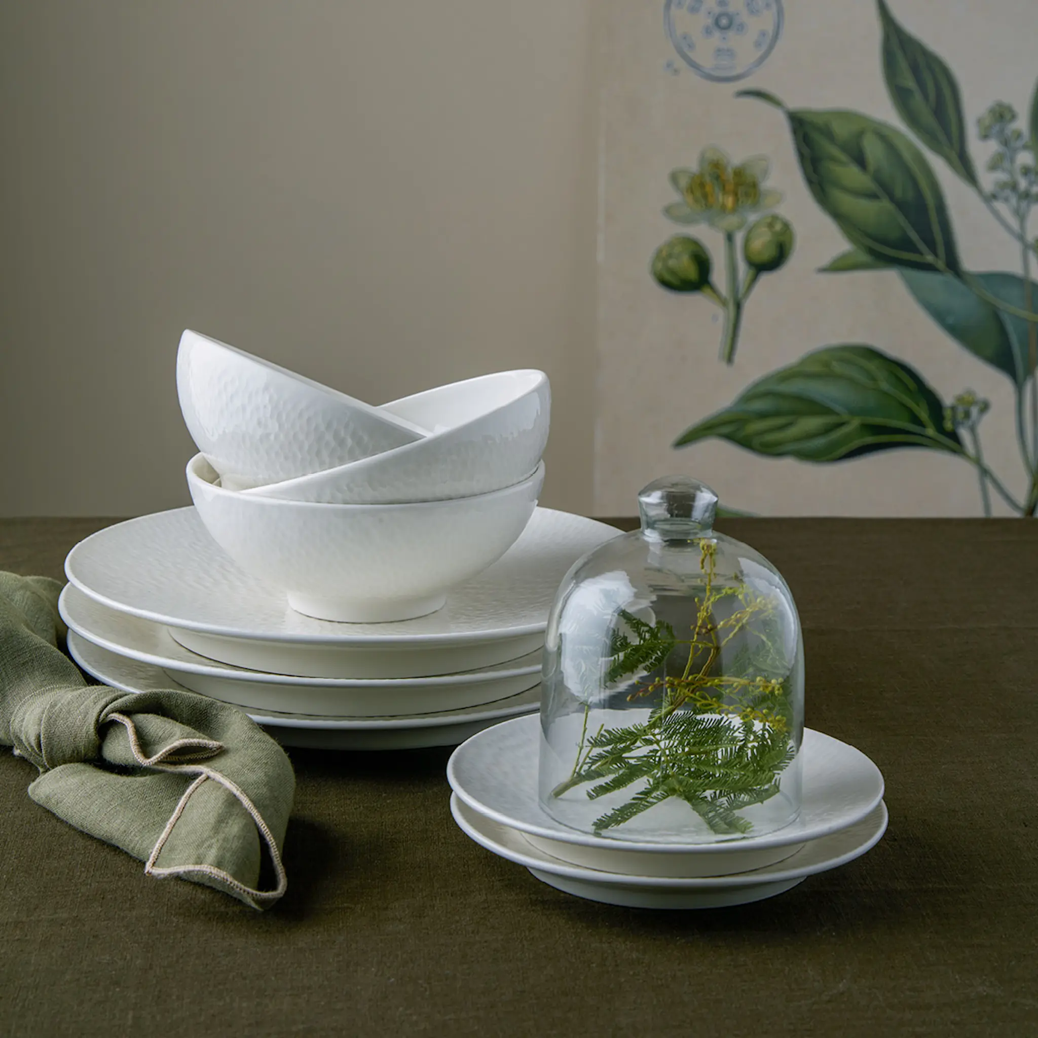 Denby Carve White assiett 17,5 cm