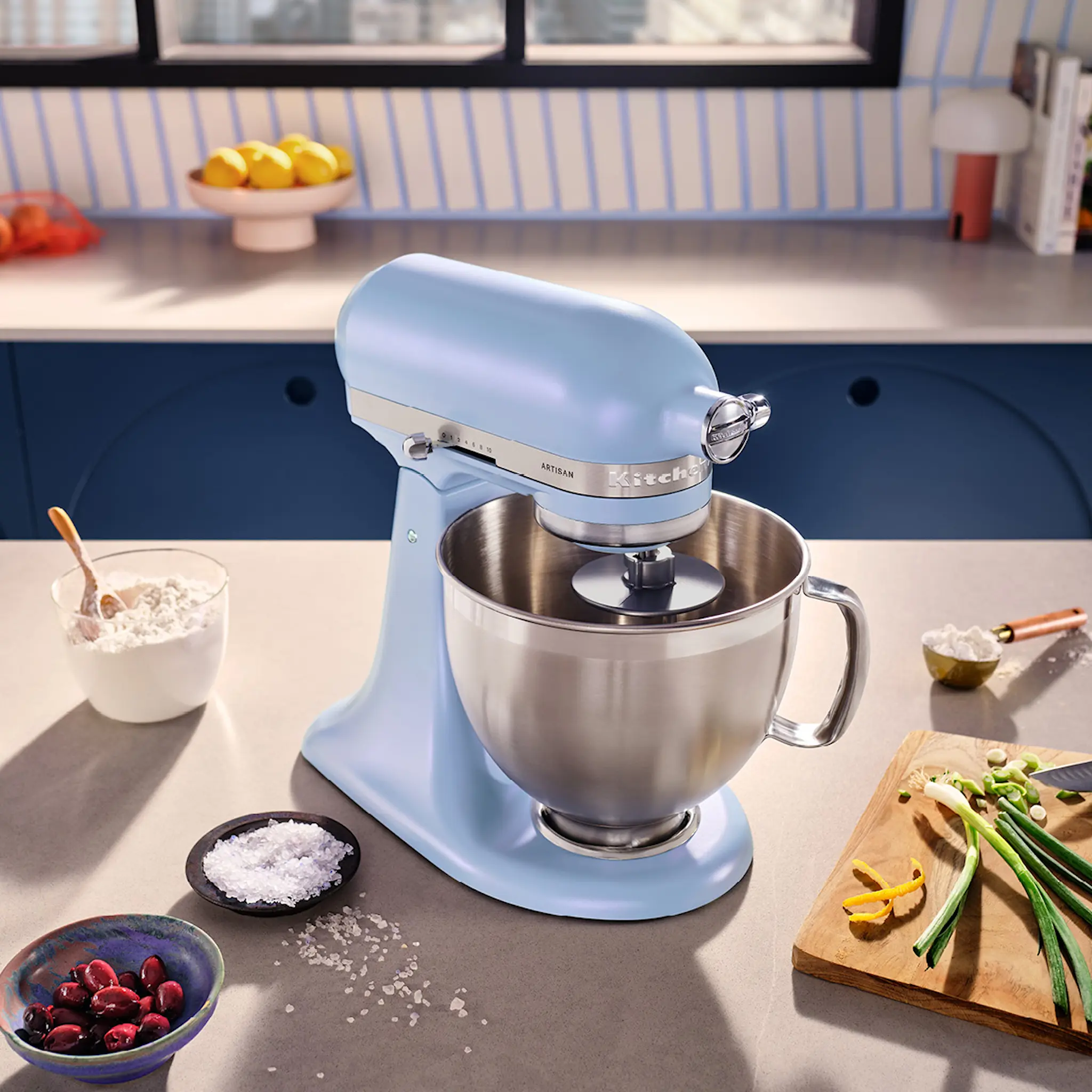 KitchenAid Artisan kjøkkenmaskin 5KSM195PSEOA 4,7L blue salt