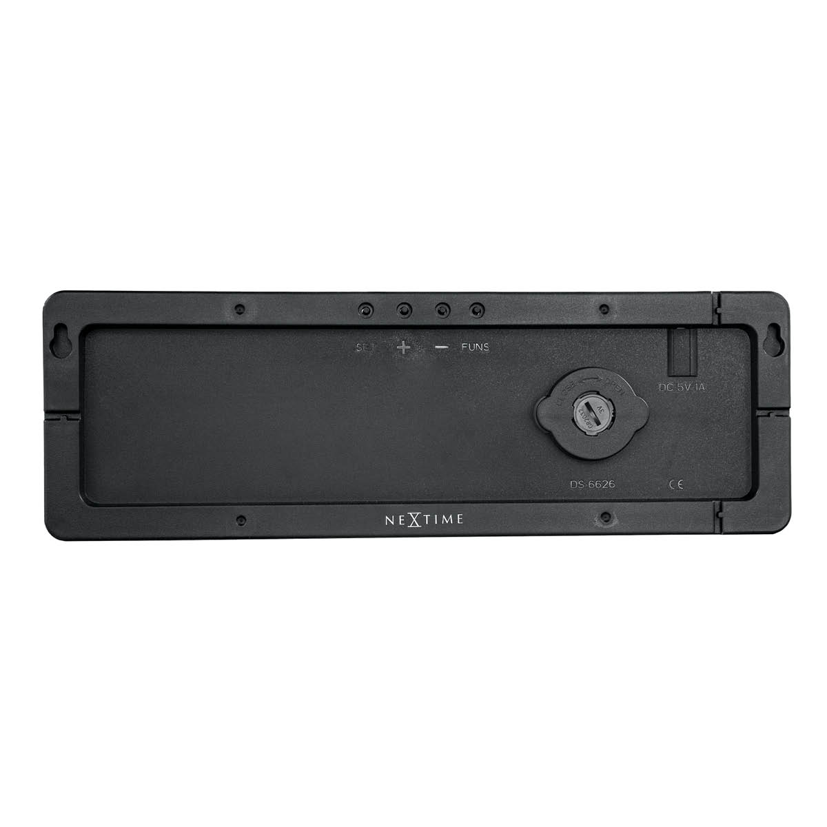 NeXtime Super Digi väggklocka 39 cm svart