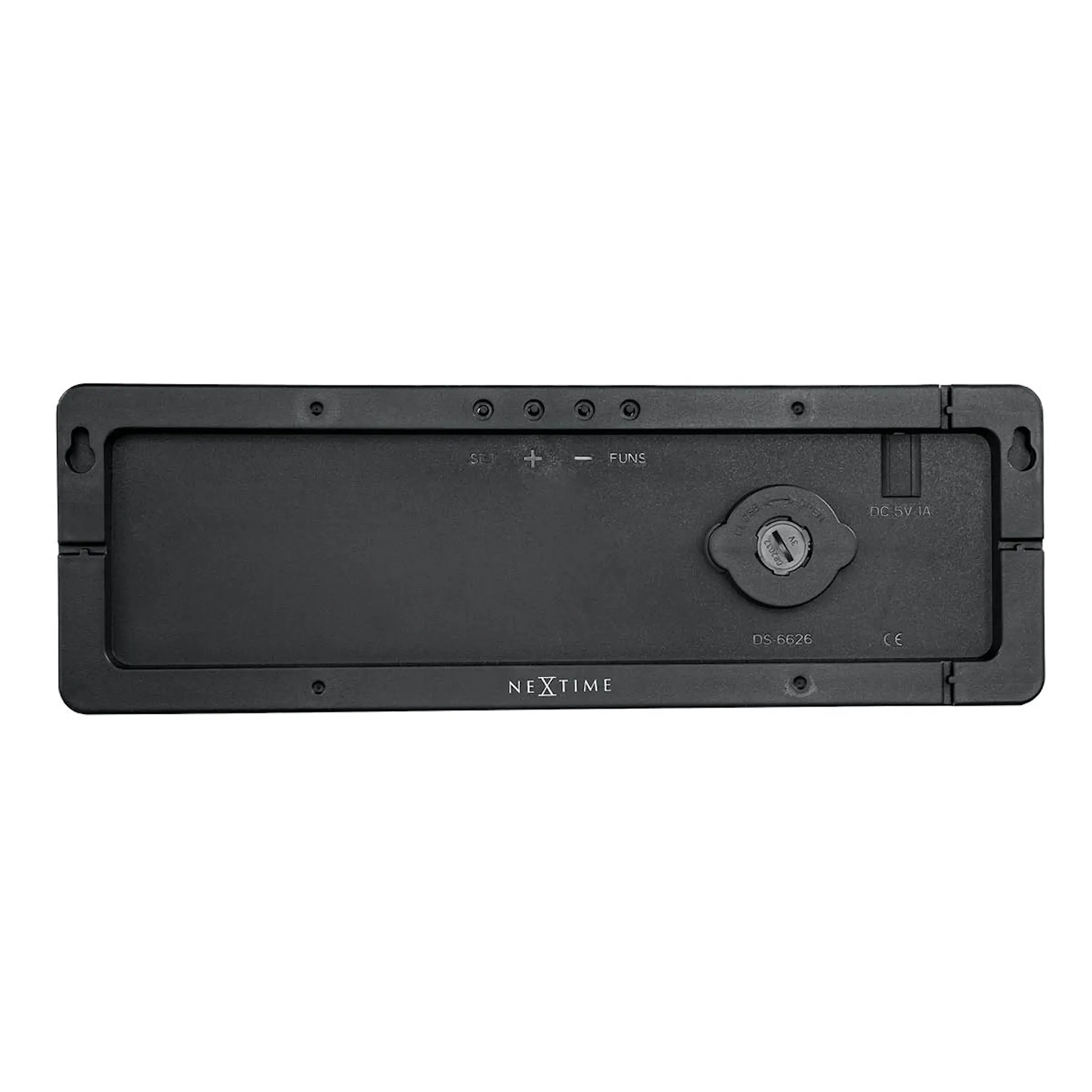 NeXtime Super Digi veggklokke 39 cm svart