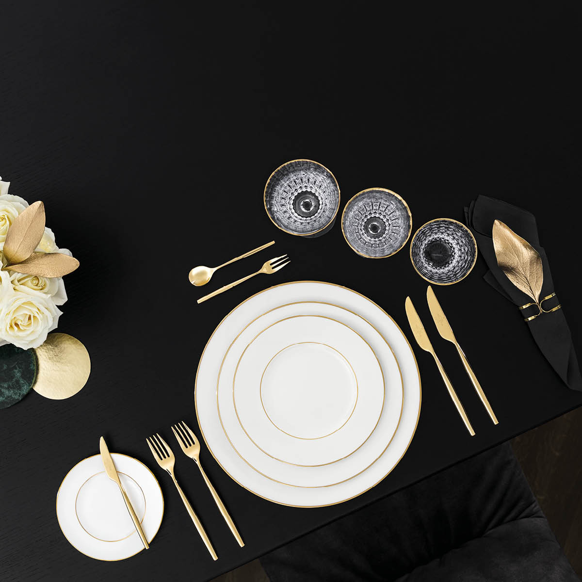 Villeroy & Boch Anmut Gold assiett 16 cm vit/guld