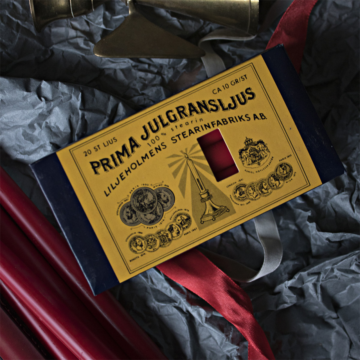 Liljeholmens Joulukuusenkynttilä 11,7 cm 20 kpl Punainen