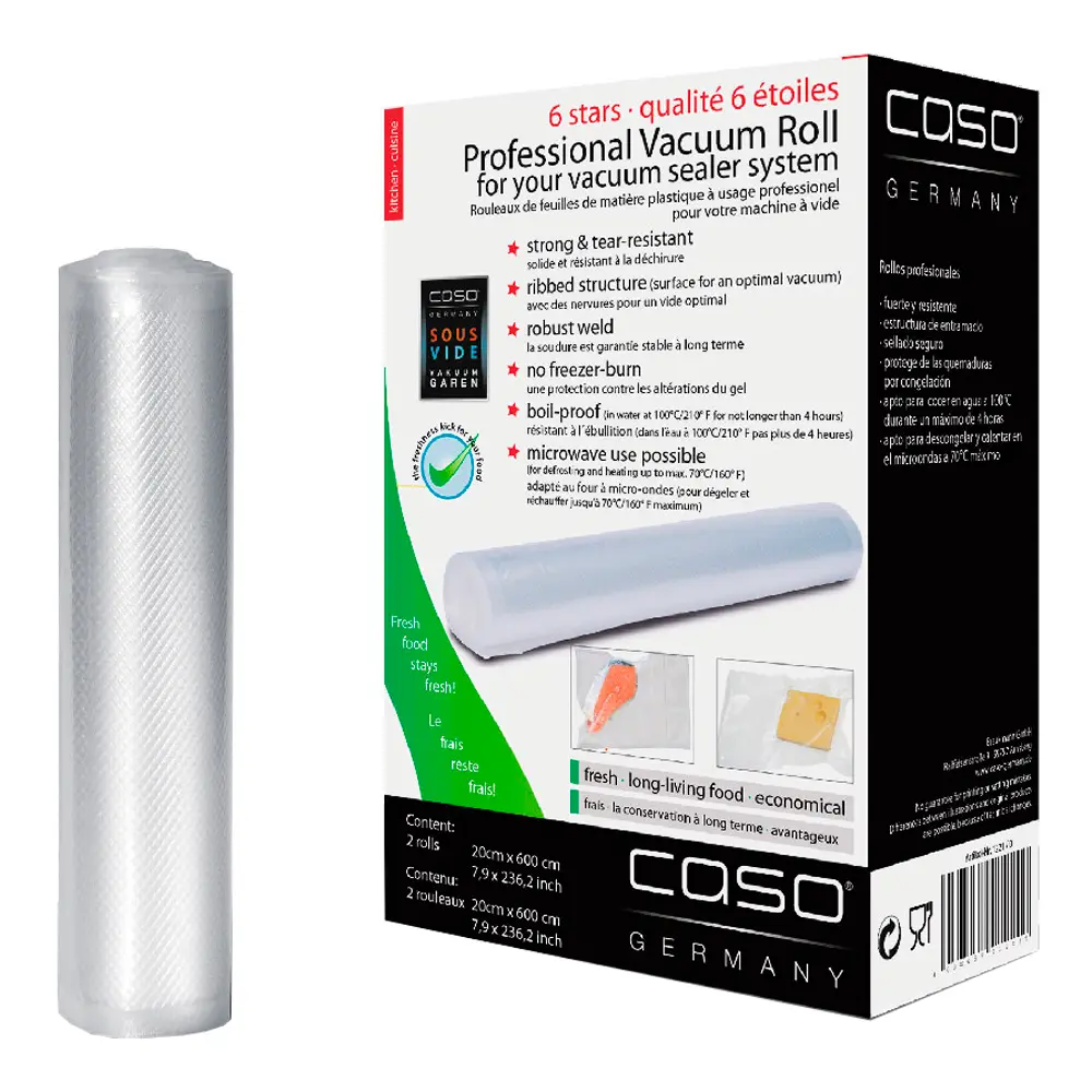 Tyhjiöpakkauspussi 20x600 cm 50 kpl