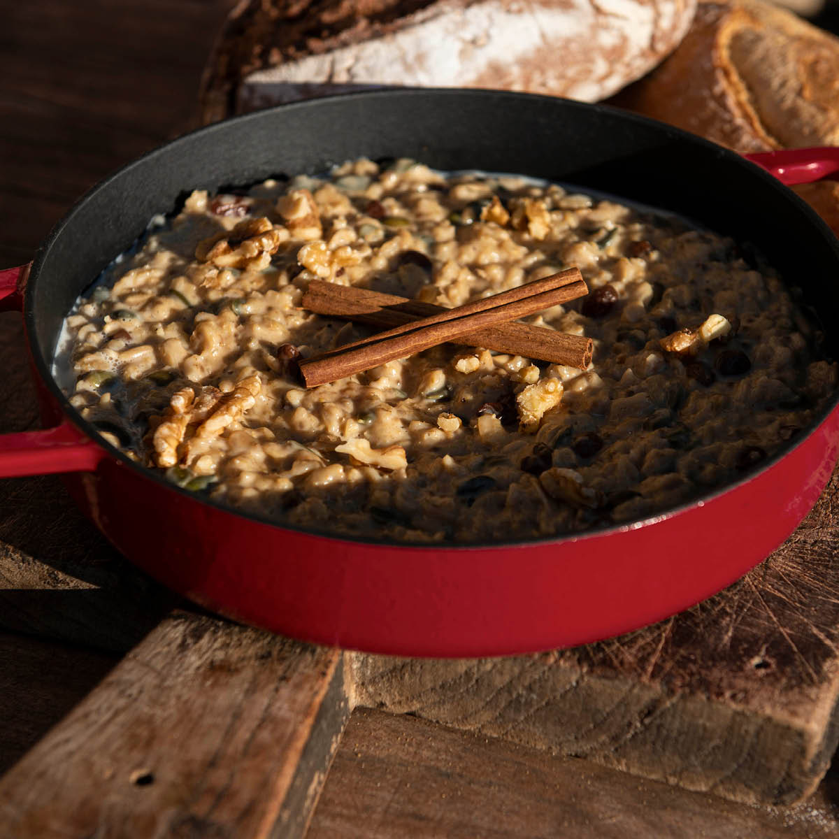 Combekk Støpejernspanne emaljert 28 cm bordeaux