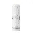 2026 kalenderljus 20 cm silvertryck