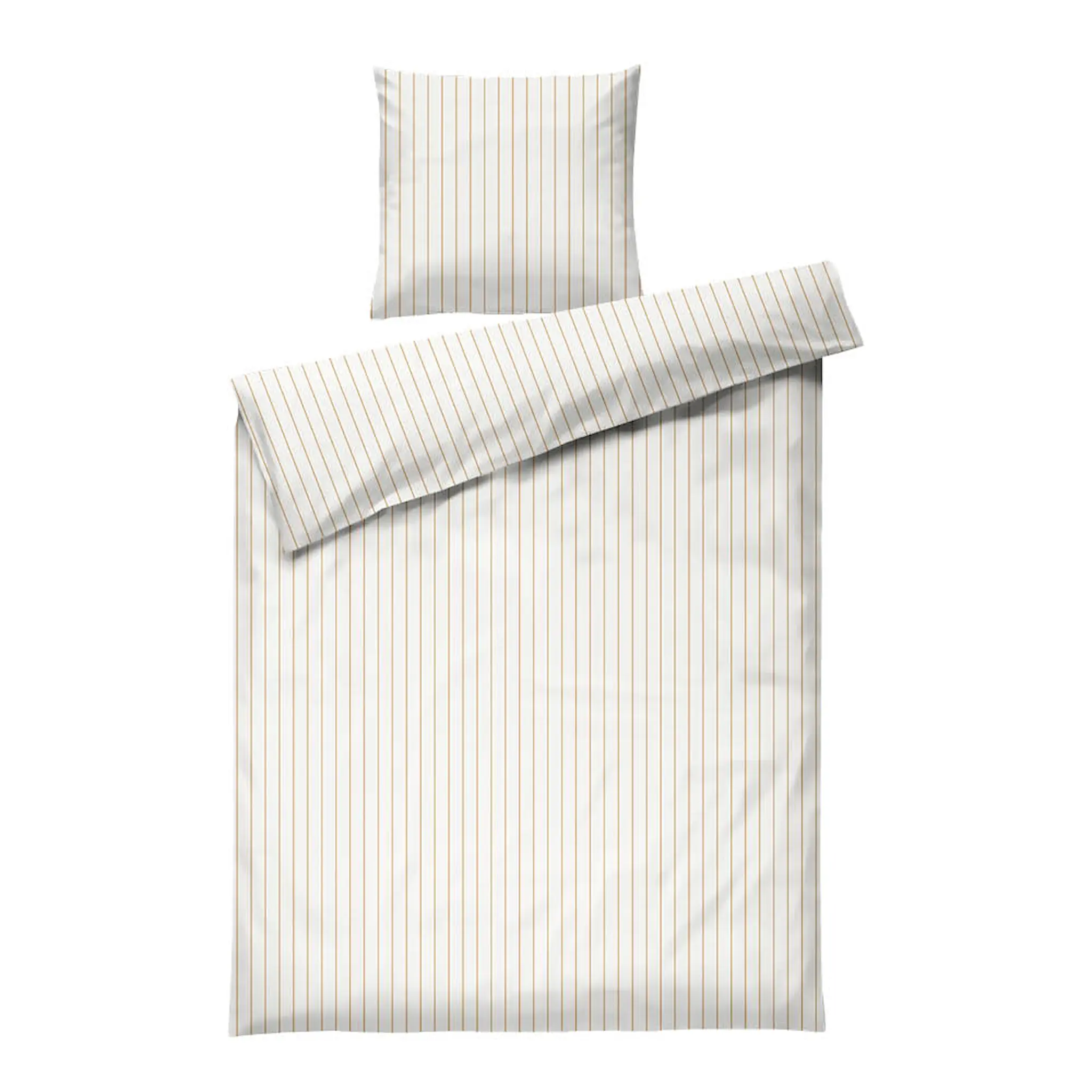 Juna Soft påslakanset 150x210 cm offwhite/karamell