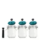 Vakuumförslutare burkar 3-pack 1,5 L grön