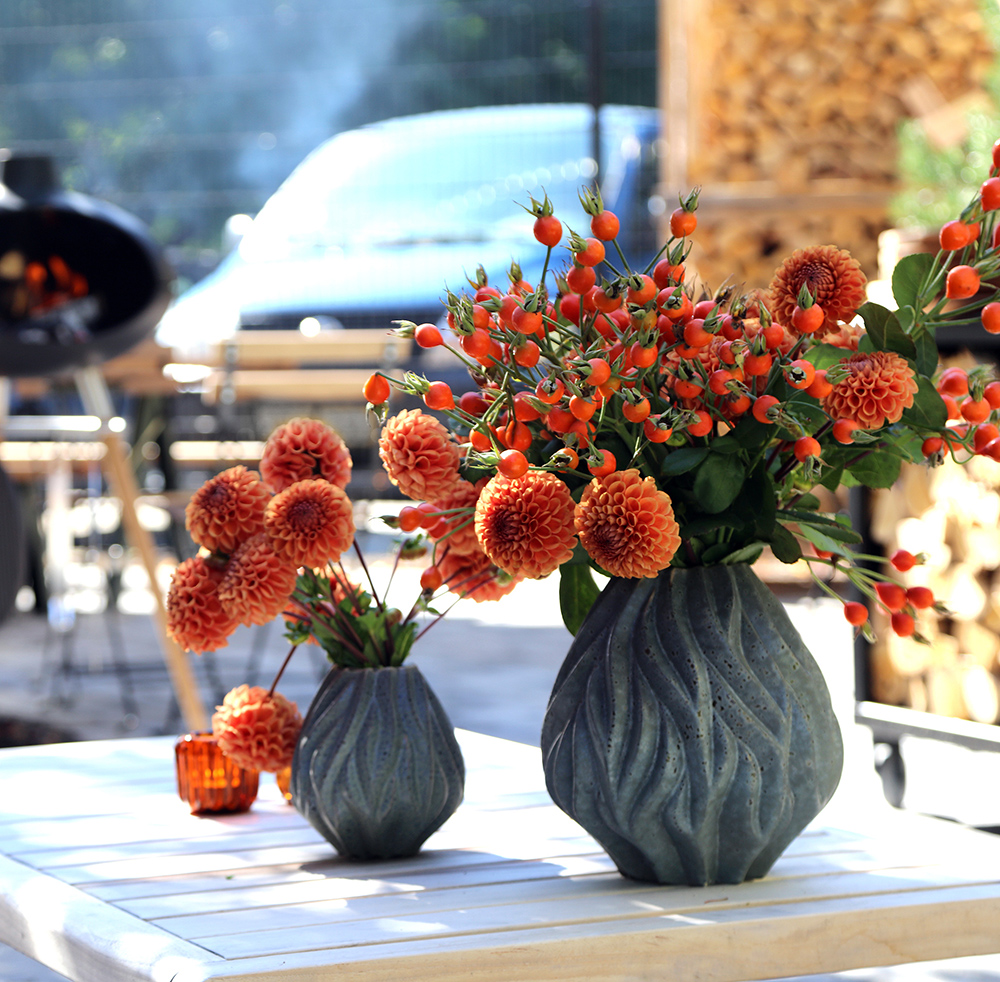 Morsö Flame Maljakko 23 cm Harmaa