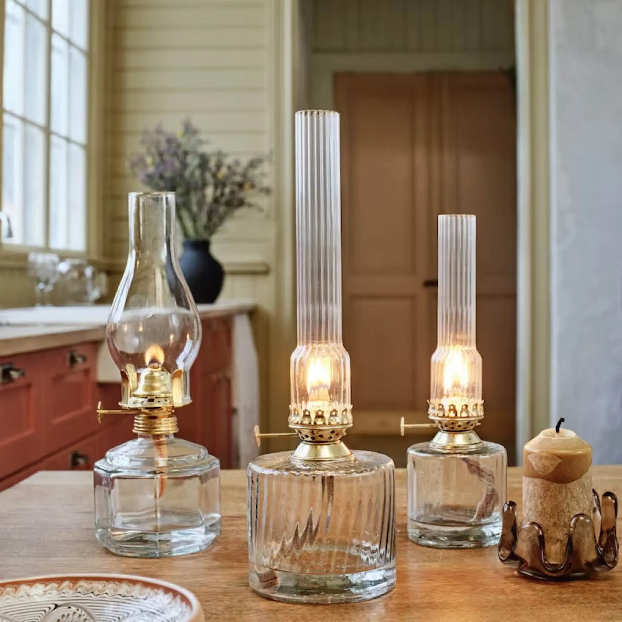 Strömshaga Polttimen putki petrolilamppuun 17 cm Kirkas