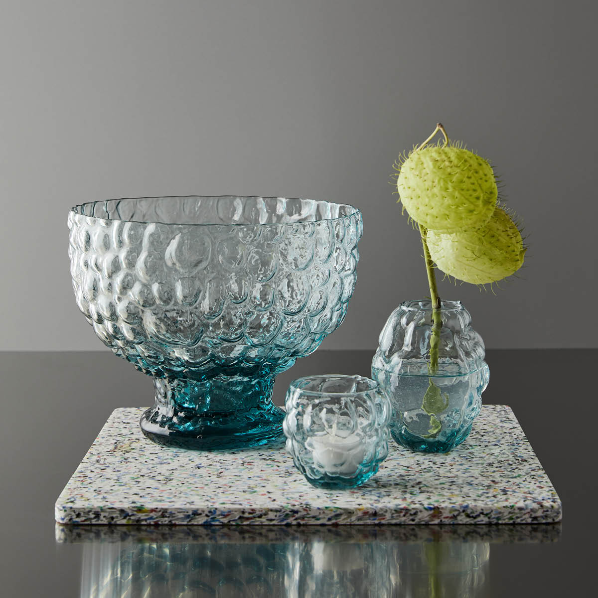 Kosta Boda Moss skål 19 cm cirkulär