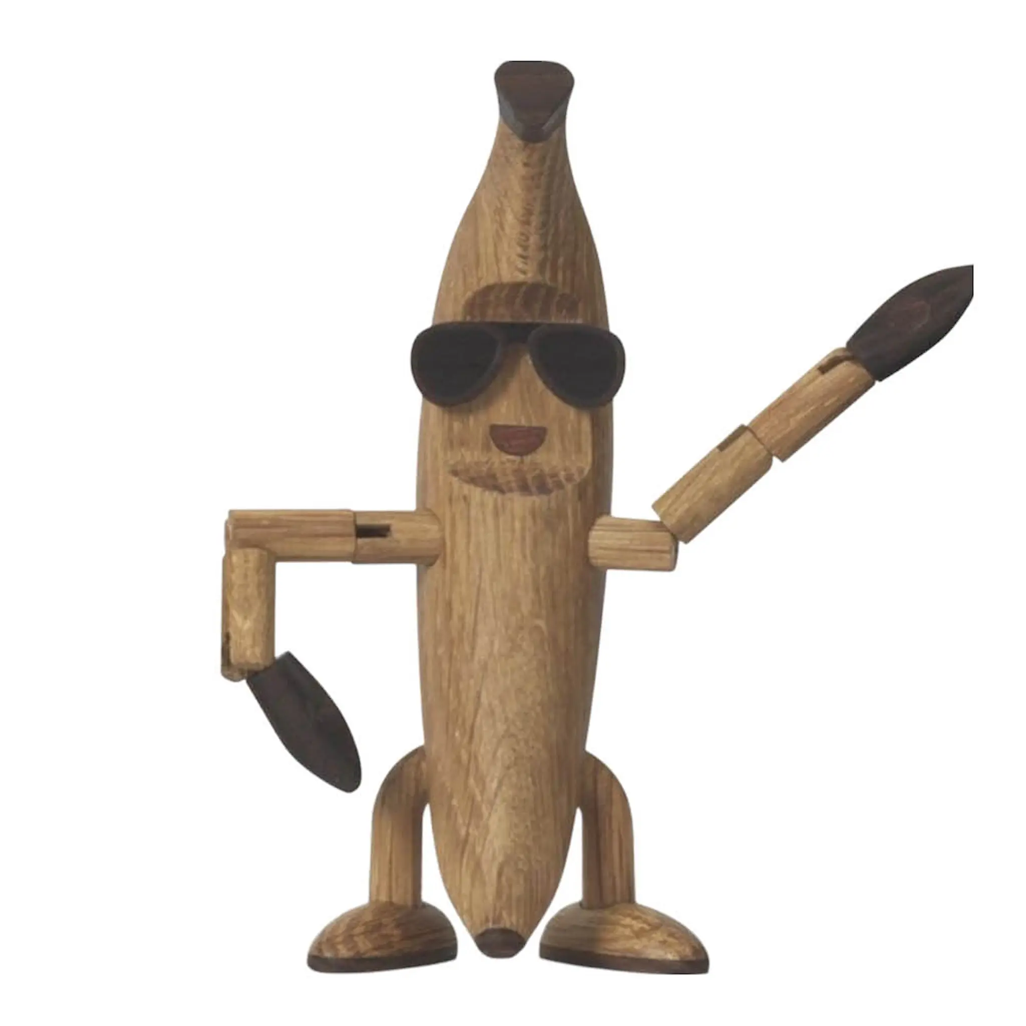 Spring Copenhagen Woodies Benny Banana Puufiguuri 13 cm Tammi