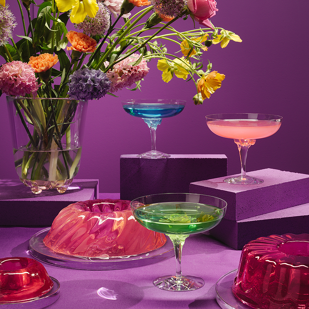 Kosta Boda Sugar Dandy Champagneskål 32 cl Rosa