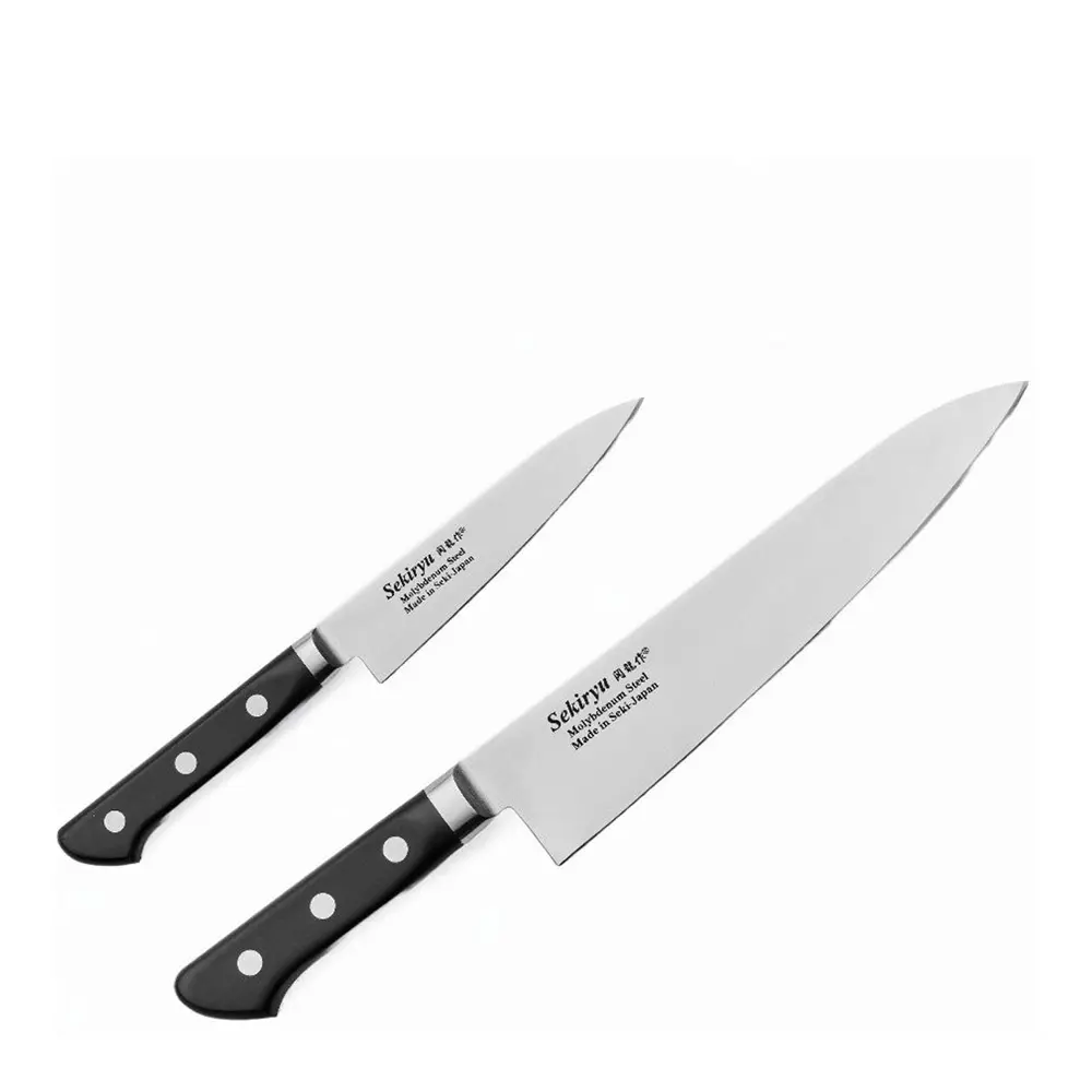 Master knivsett 2 deler svart