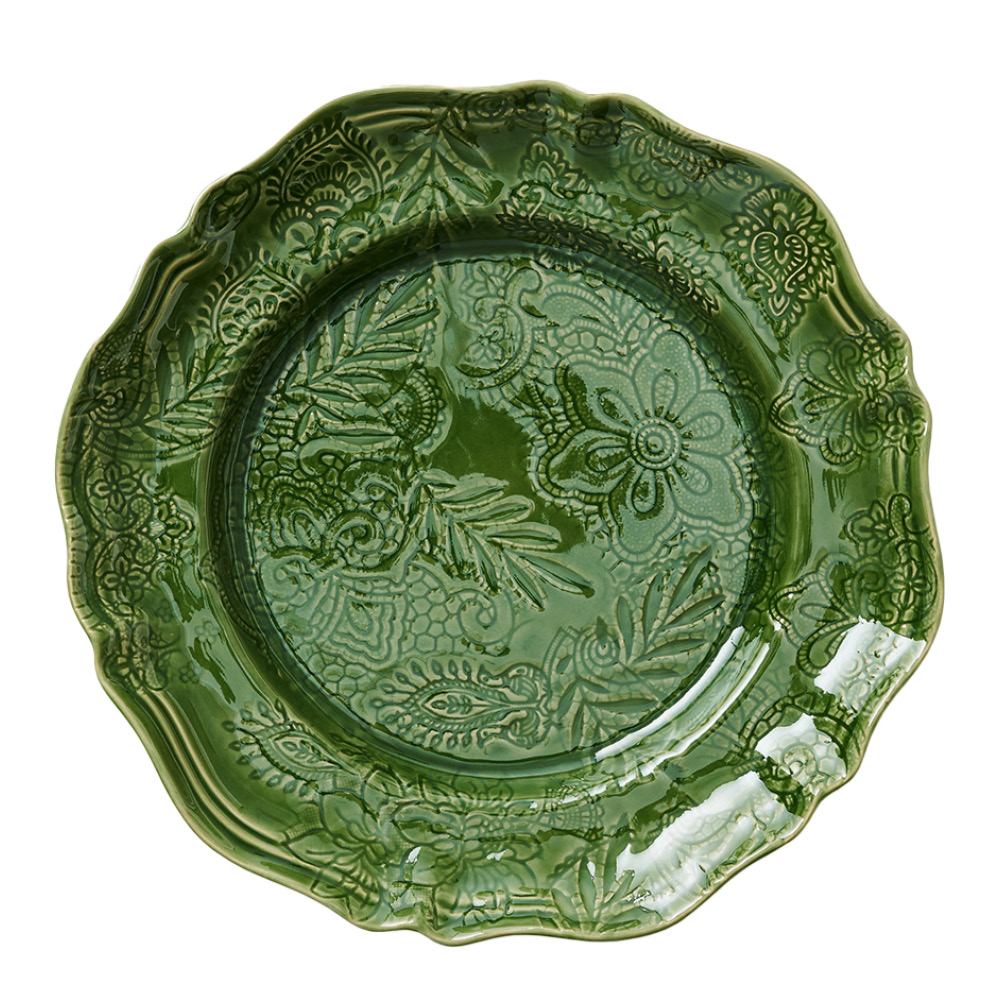 Sthål Arabesque serveringsfat rundt 34 cm primavera