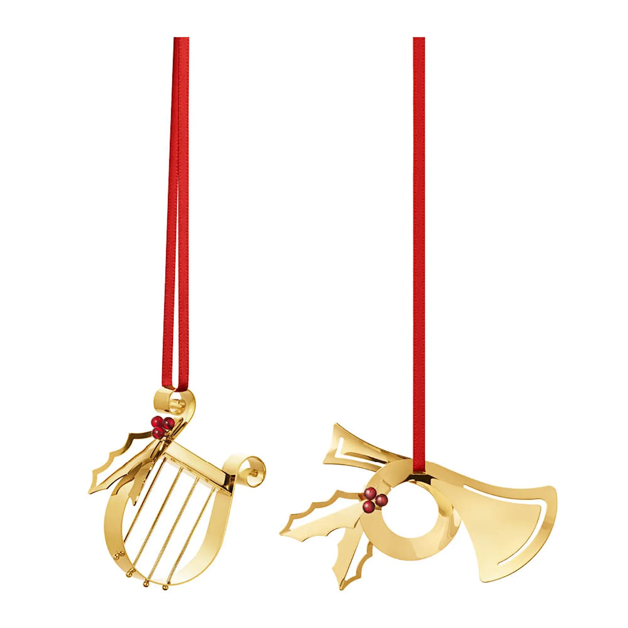 Georg Jensen 2026 Joulukoriste 17,5 cm 2 kpl Kulta