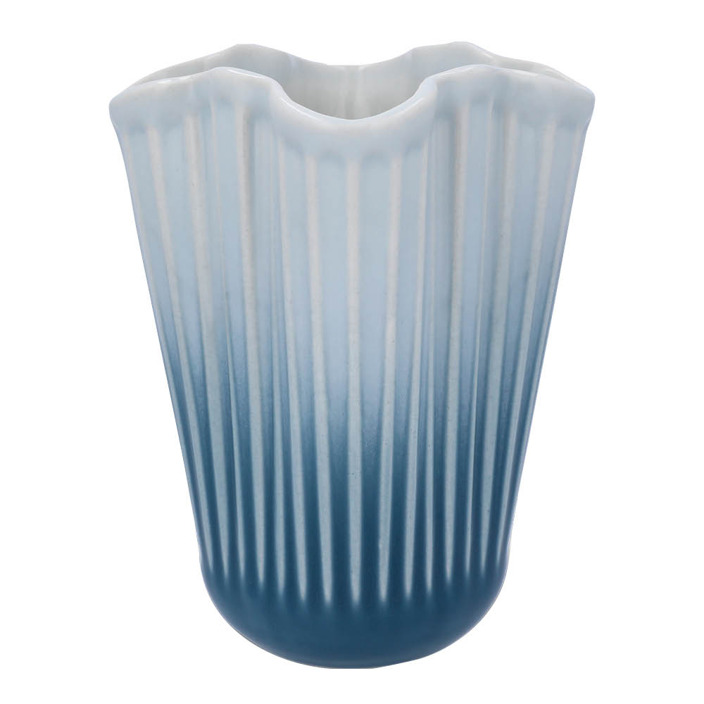 Kähler - Hammershøi Unfold Maljakko 16,5 cm Sininen