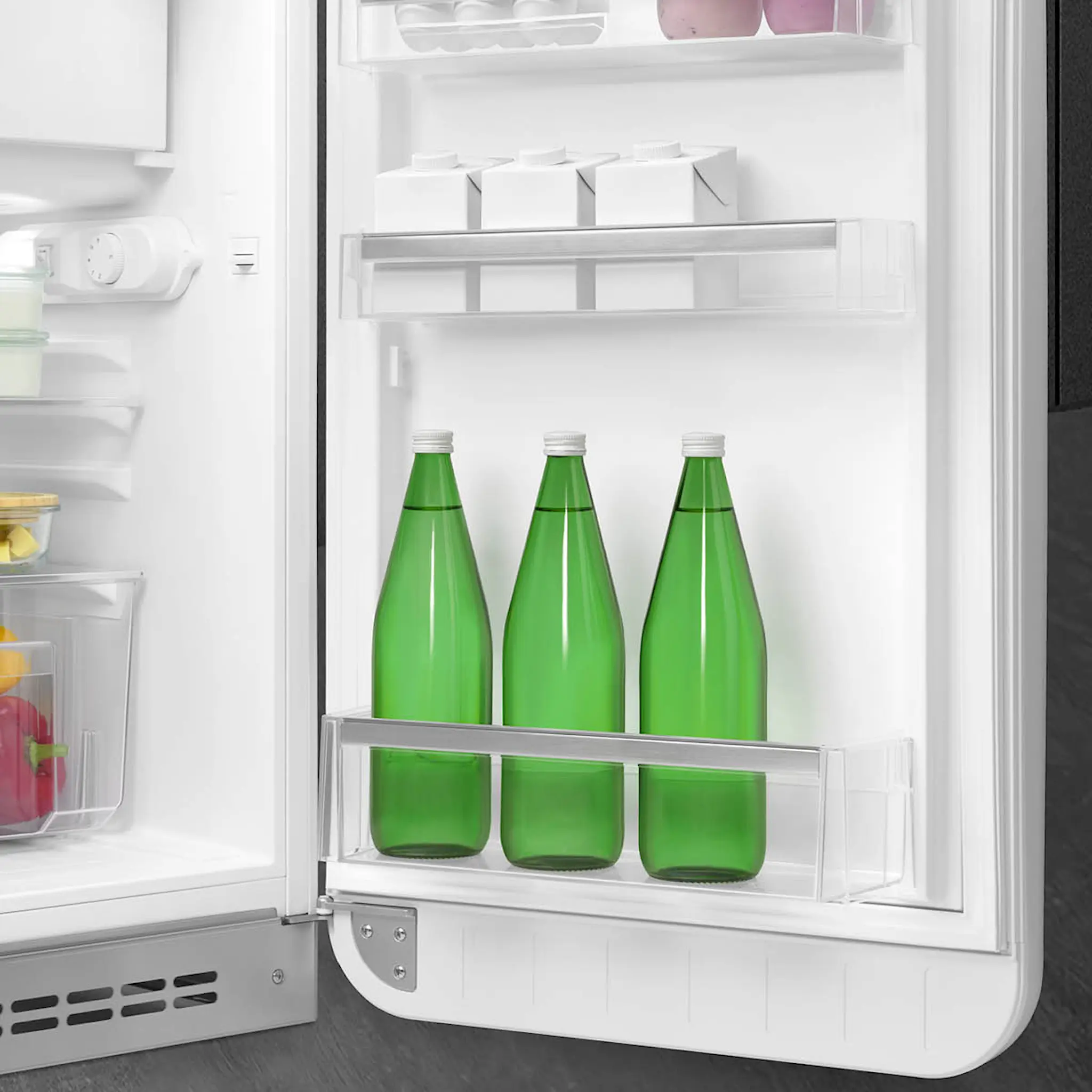 Smeg Smeg Kylskåp med frys FAB10R Högerhönd Vit