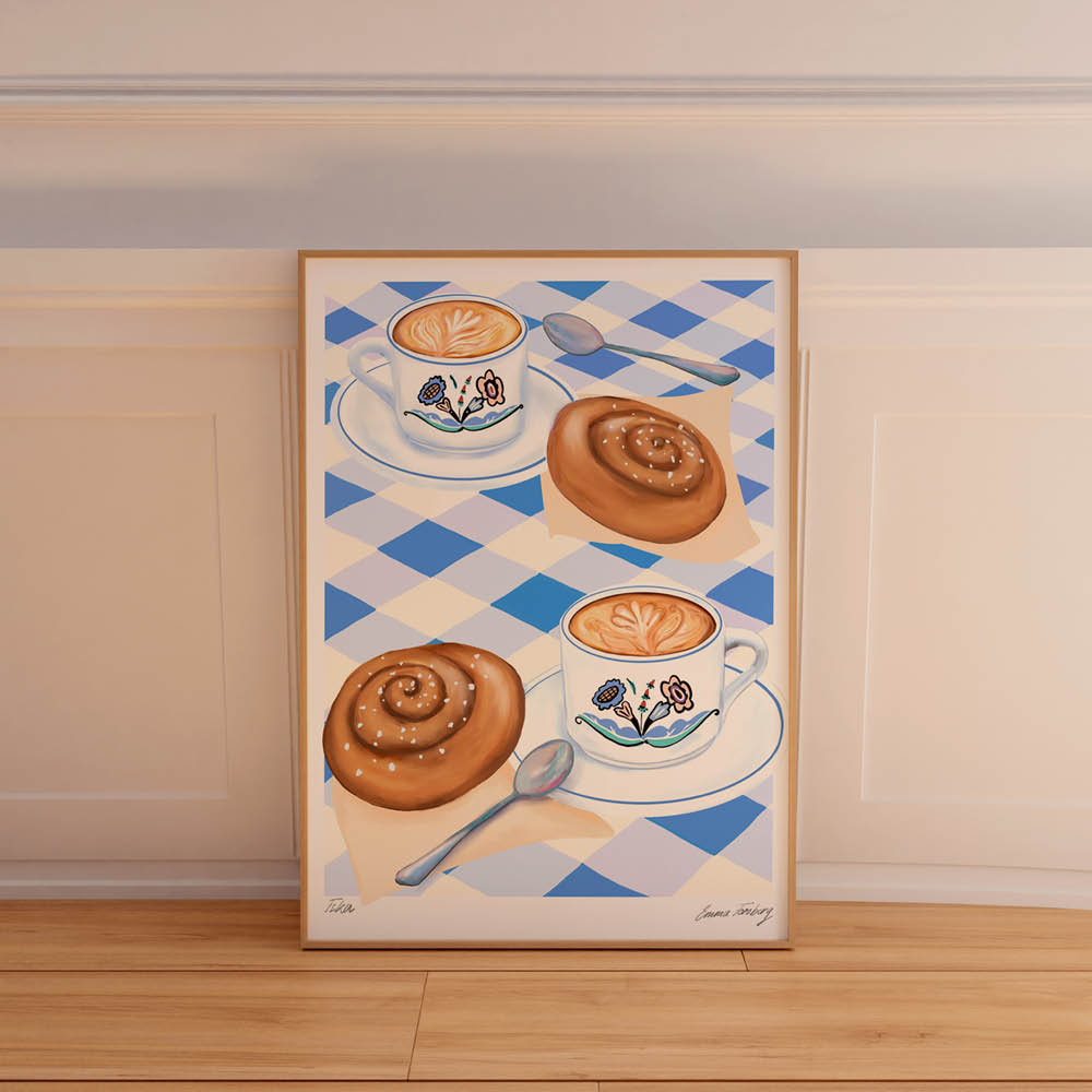 Poster & Frame Emma Forsberg poster 50x70 cm fika