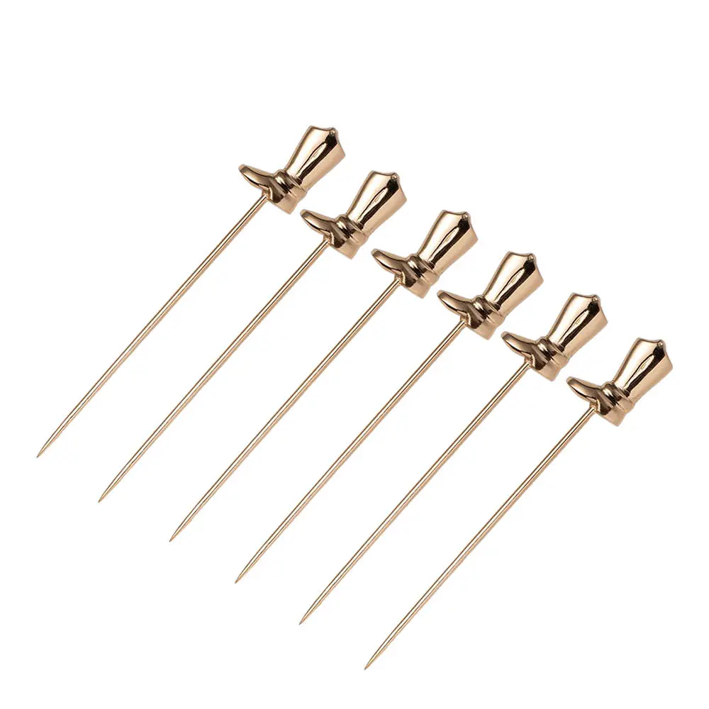 Cocktail Club Cocktailtikku saapas 13 cm 6 kpl Teräs