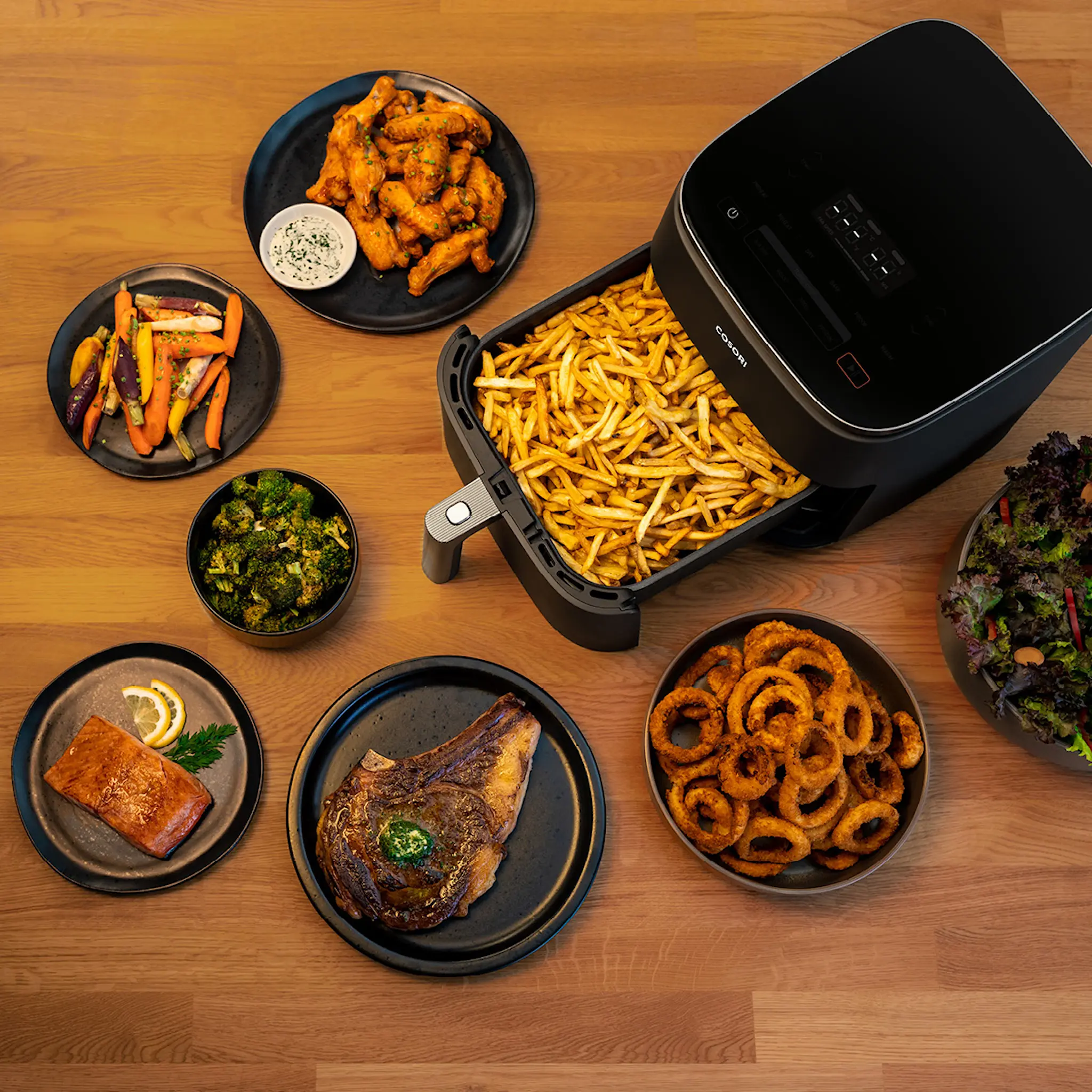 Cosori Turbo Blaze airfryer 6 L mörkgrå/roséguld