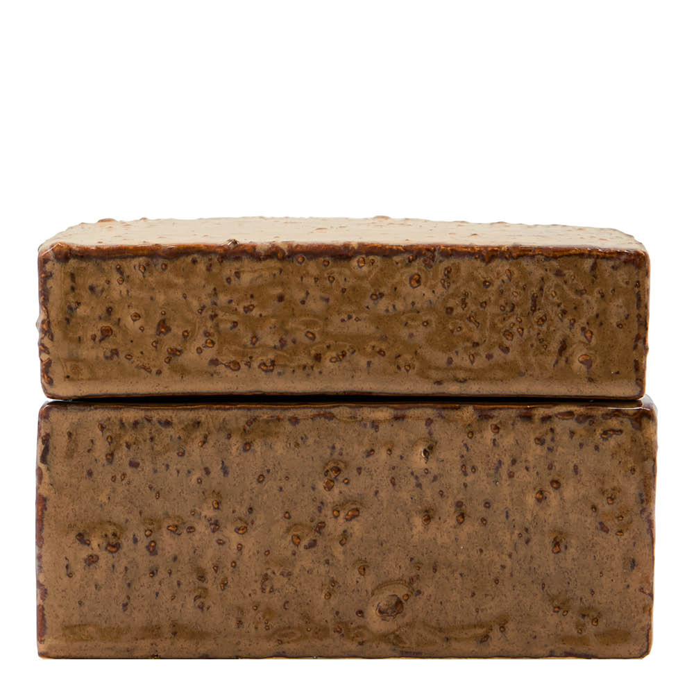 House Doctor Treasure förvaringsburk 2 delar brun/ljusblå