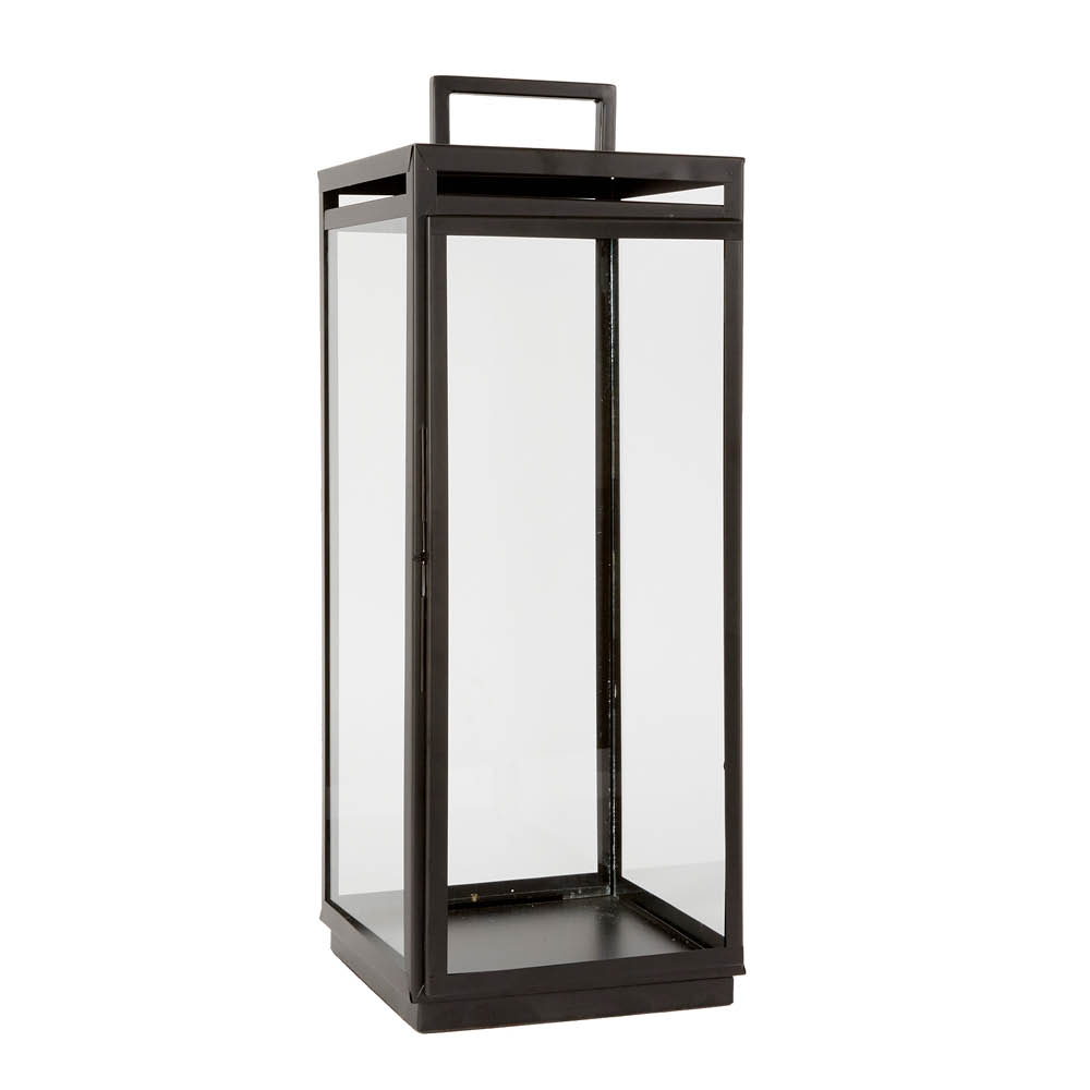 Holmen Carl lykt 80 cm svart/klar