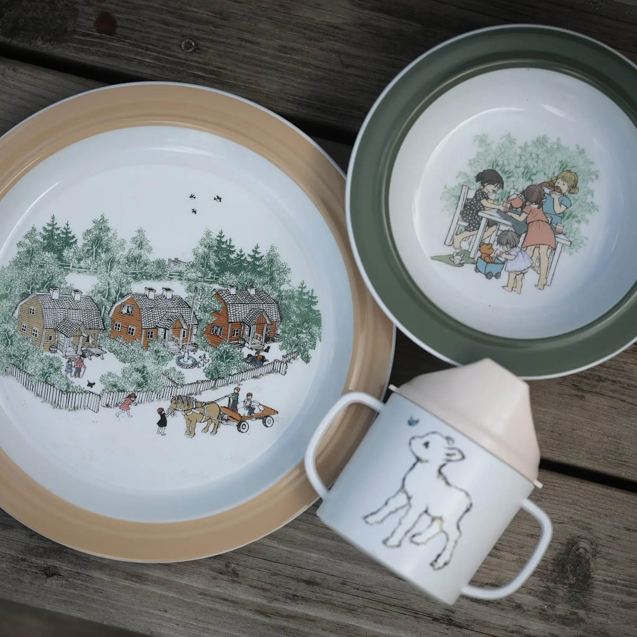 Rätt Start Barnen i Bullerbyn barnservis 3 delar