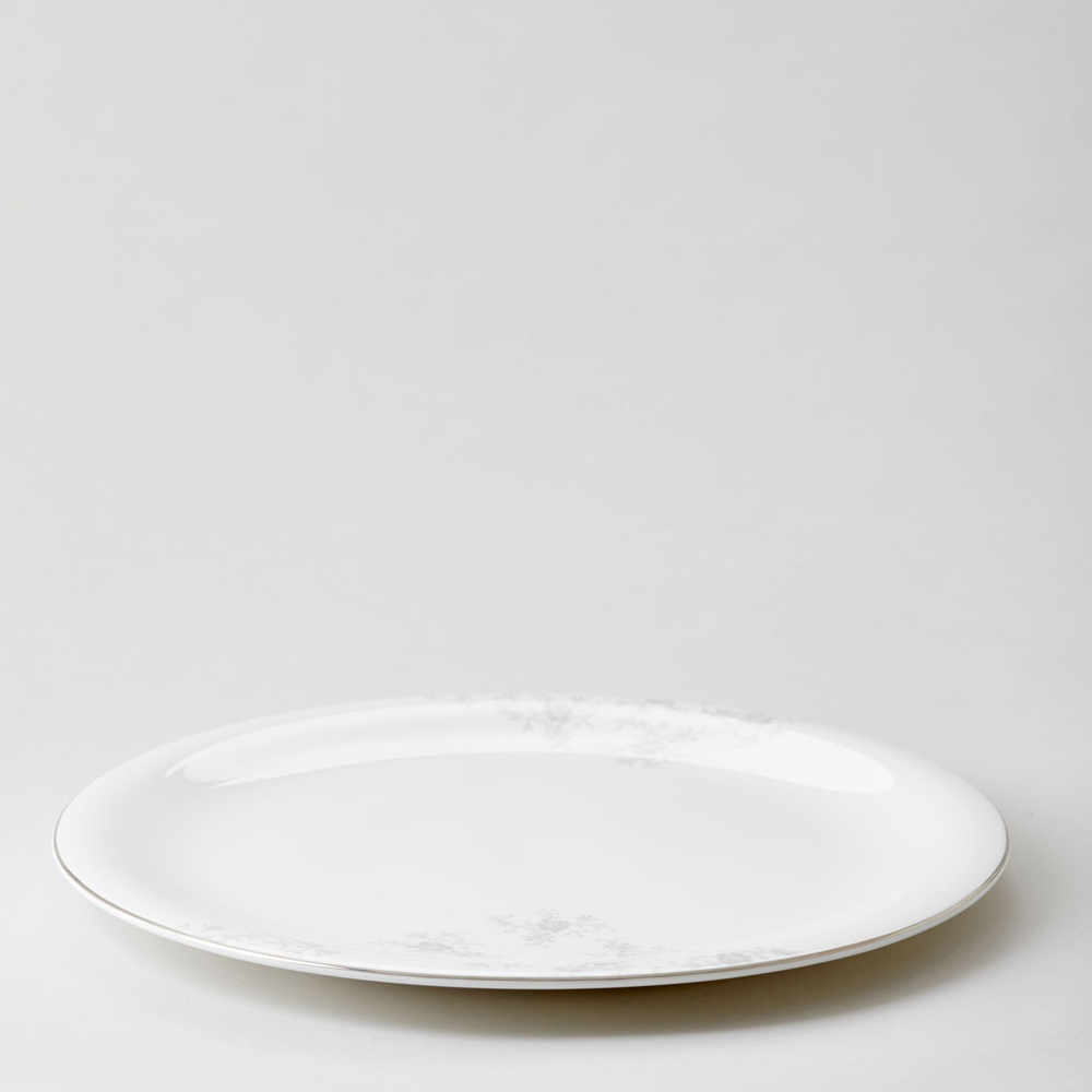 Royal Porcelain Angelina Platinum Pyöreä Vati 32,5 cm Valkoinen