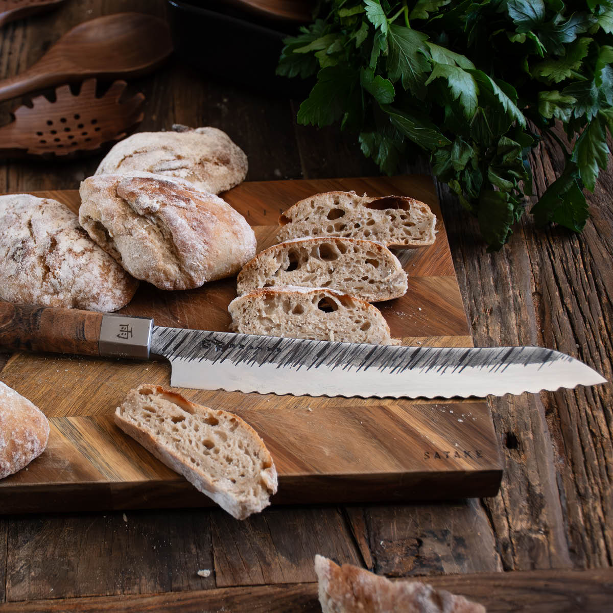 Satake Ame brödkniv 23 cm masur