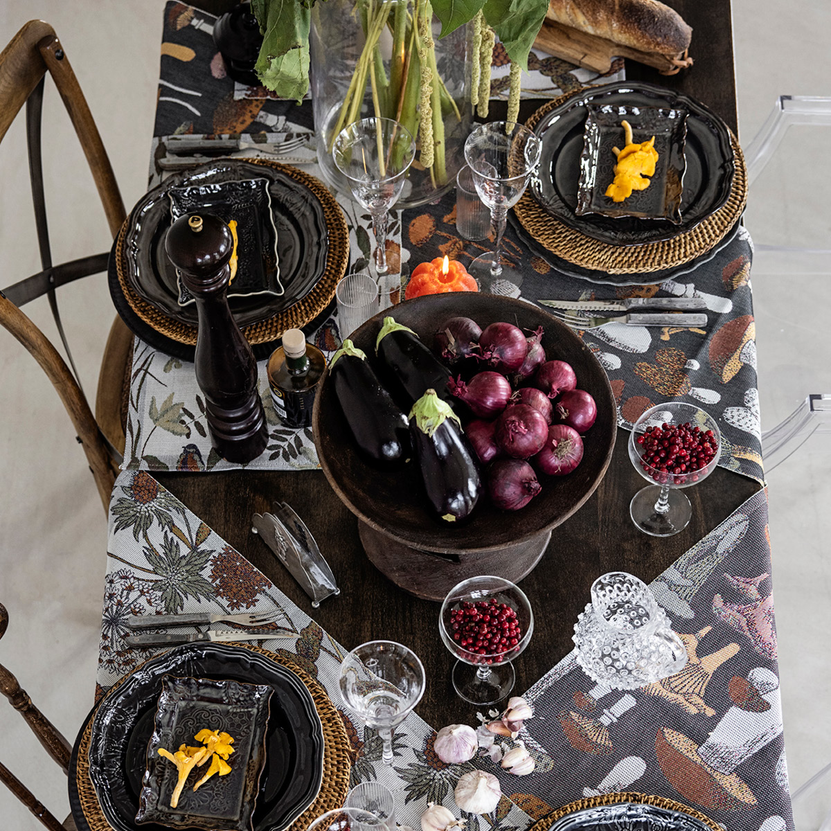 Ekelund Autumn håndkle 35x50 cm brun