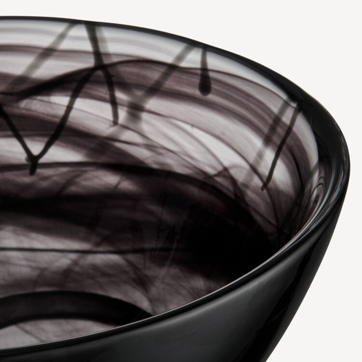 Kosta Boda Contrast Kulho 23 cm Musta