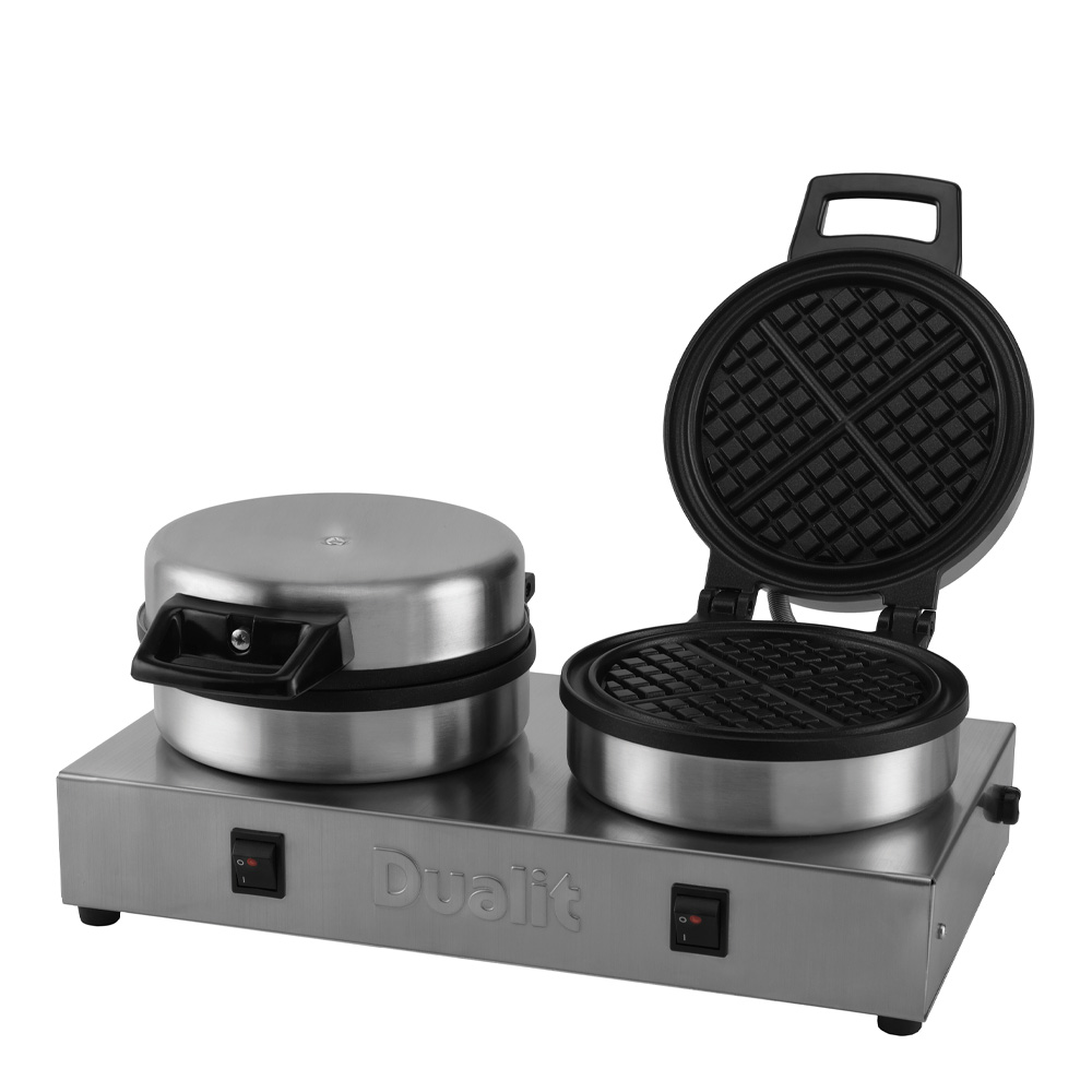 Dualit Dobbelt vaffeljern børstet stål