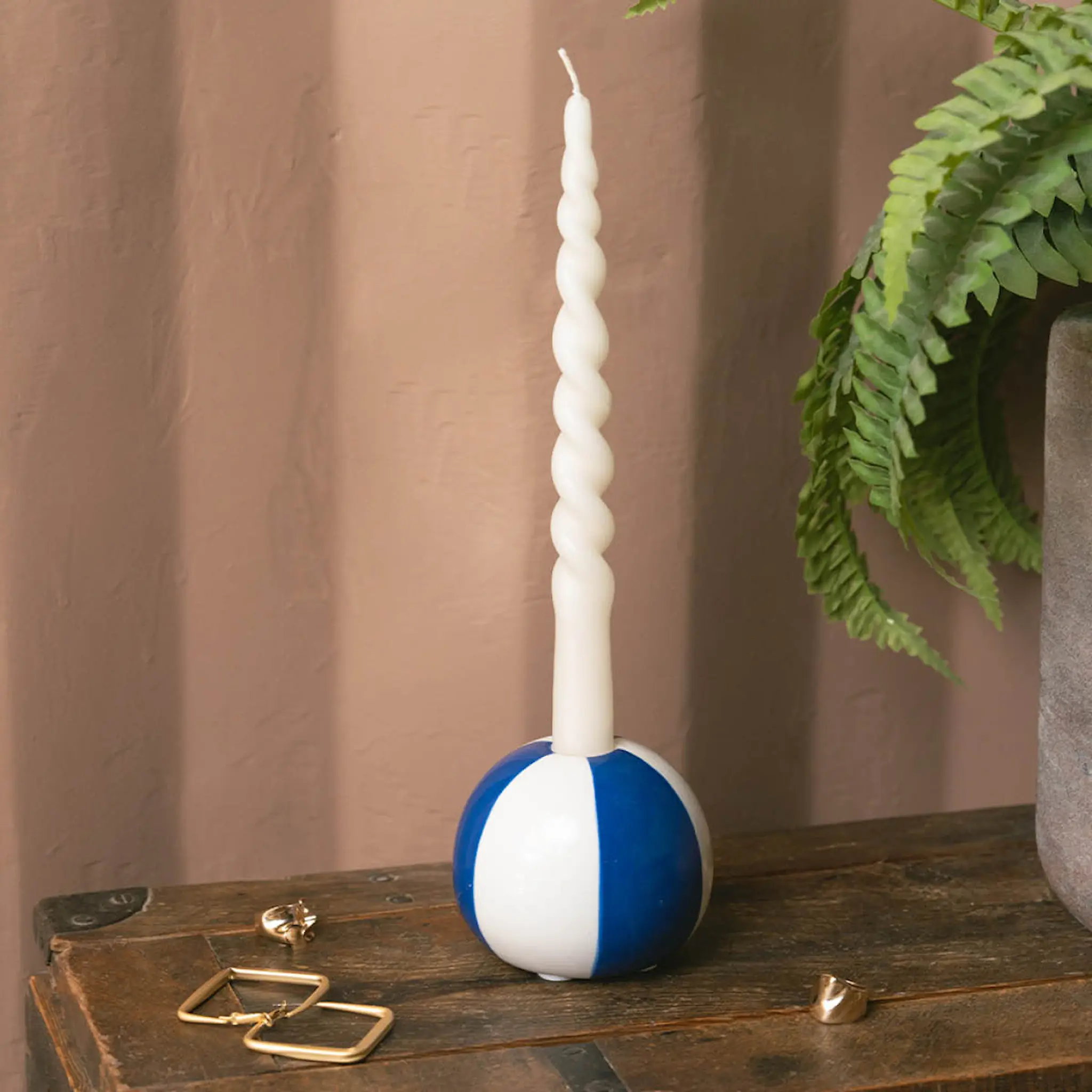 Balvi Floats ljusstake 8 cm Beachball blå