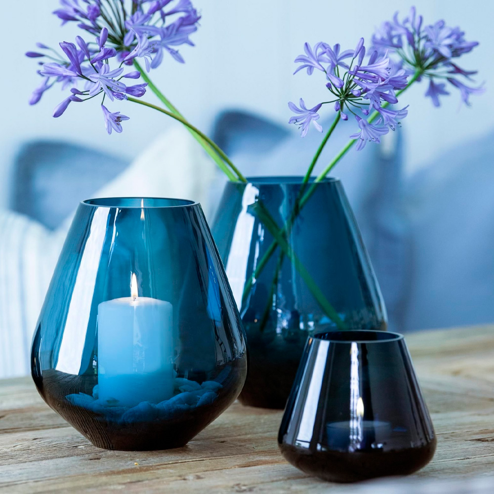 Magnor Rocks Vas 12 cm Blå