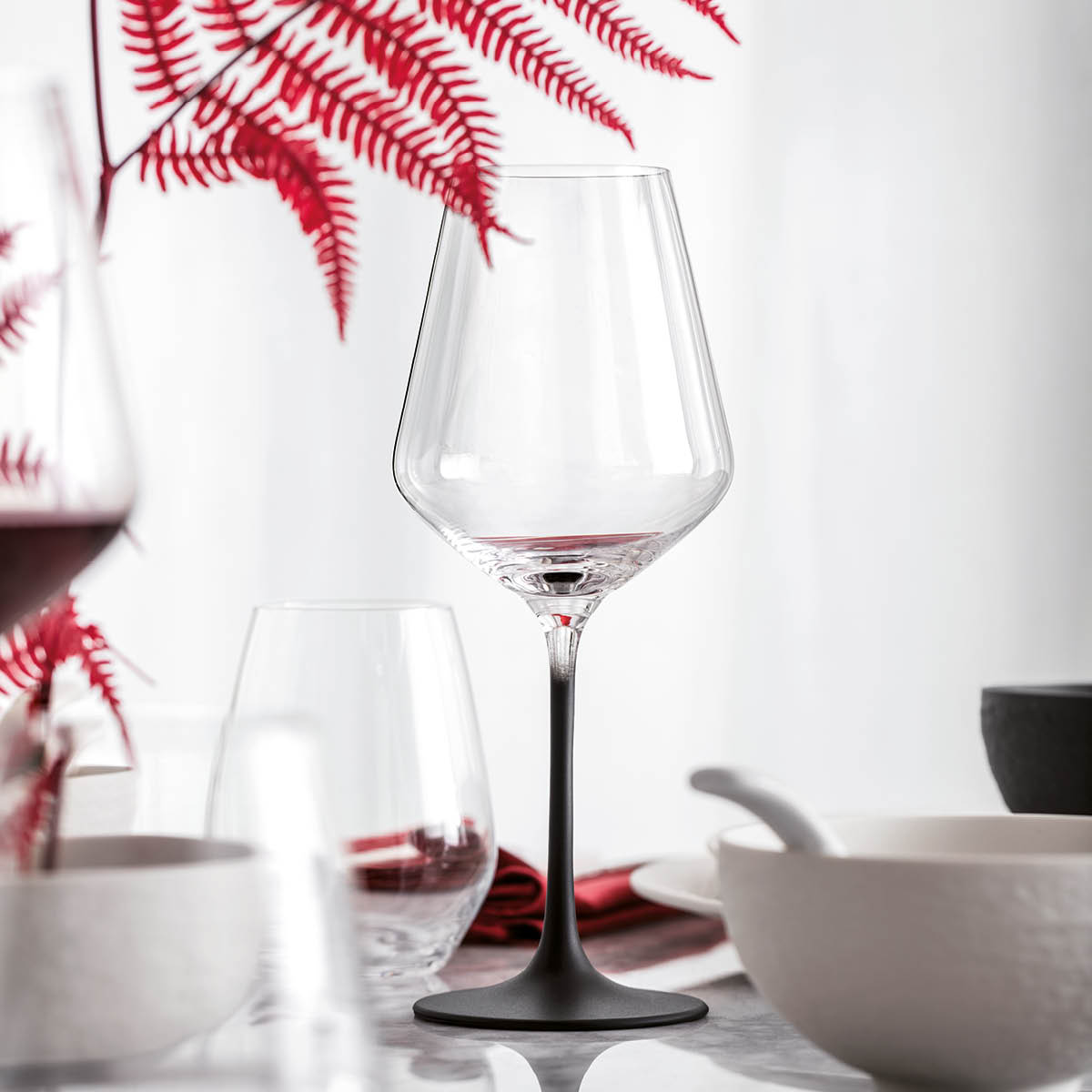 Villeroy & Boch Manufacture Rock Punaviinilasi 4 kpl Kirkas/Musta