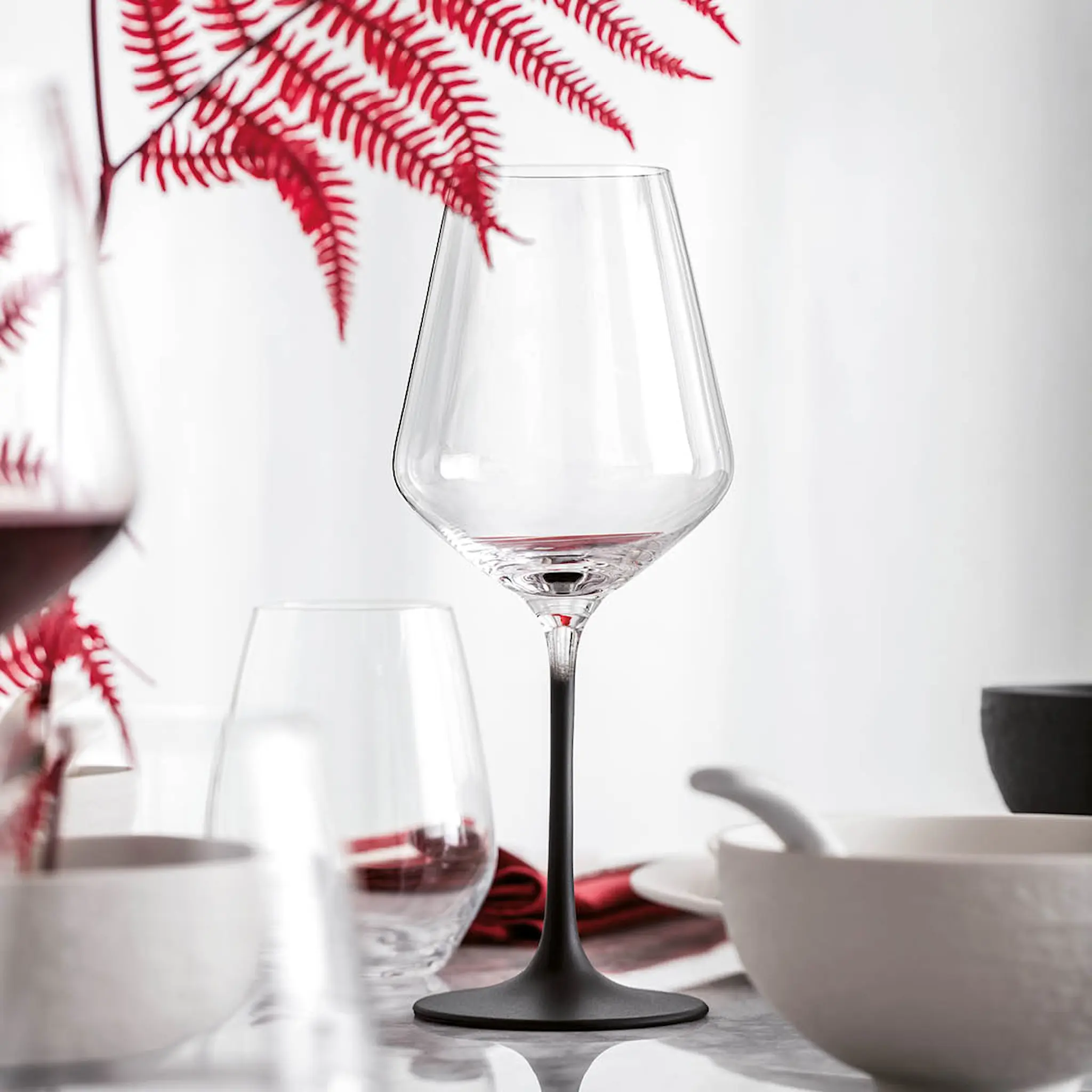 Villeroy & Boch Manufacture Rock Punaviinilasi 4 kpl Kirkas/Musta