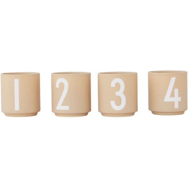Design Letters - Design Letters Espressokuppi 4 kpl Beige