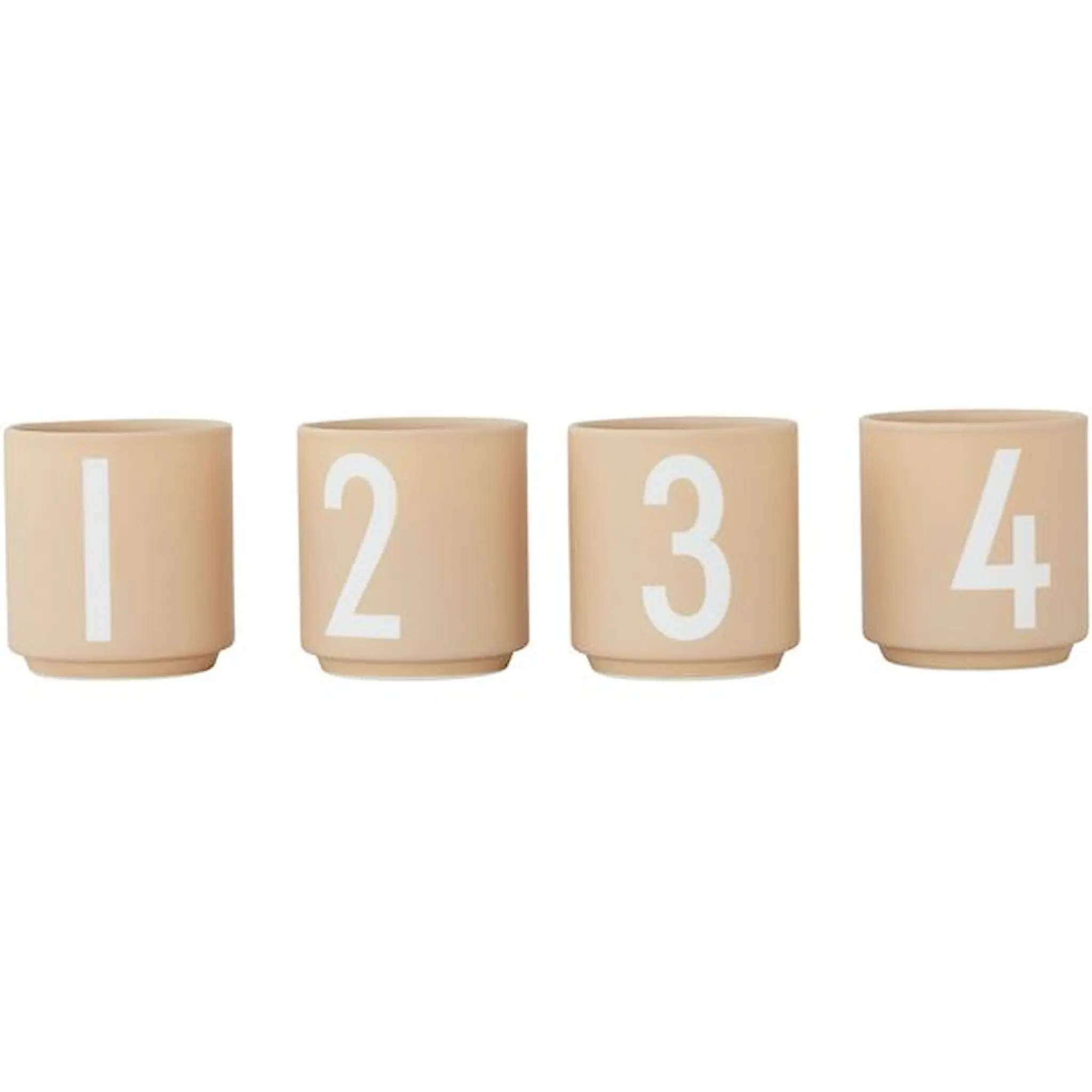 Design Letters Design Letters Espressokuppi 4 kpl Beige